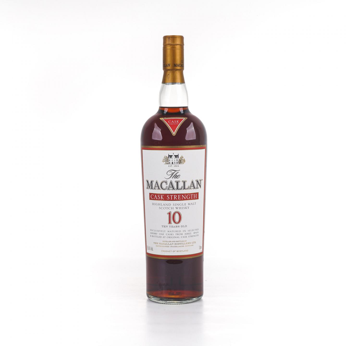 Macallan 麦卡伦 10年 雪莉桶 桶强 1升装 58.6%vol.