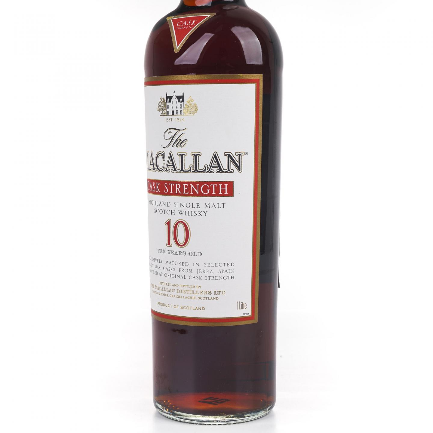 Macallan 麦卡伦 10年 雪莉桶 桶强 1升装 58.6%vol.