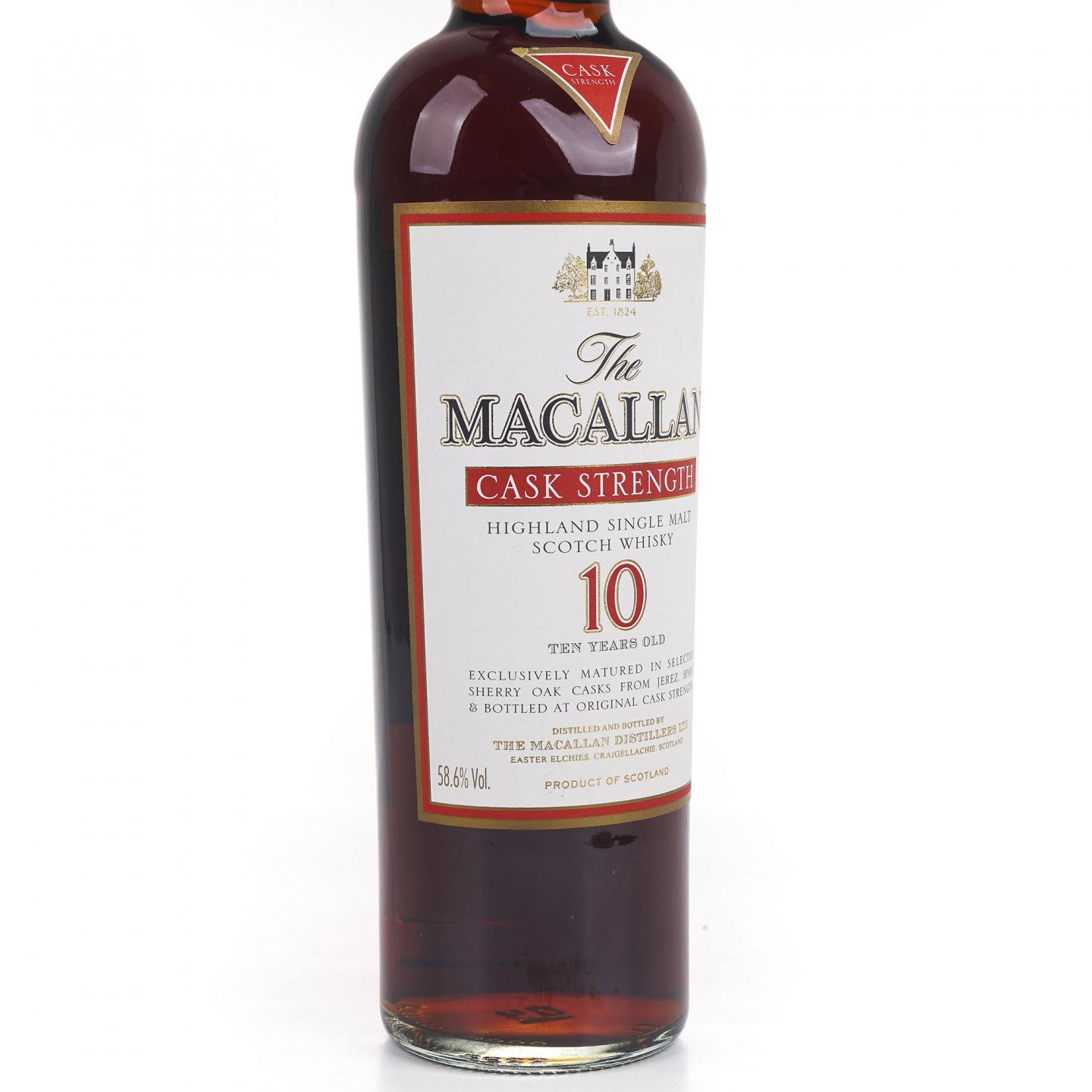 Macallan 麦卡伦 10年 雪莉桶 桶强 1升装 58.6%vol.