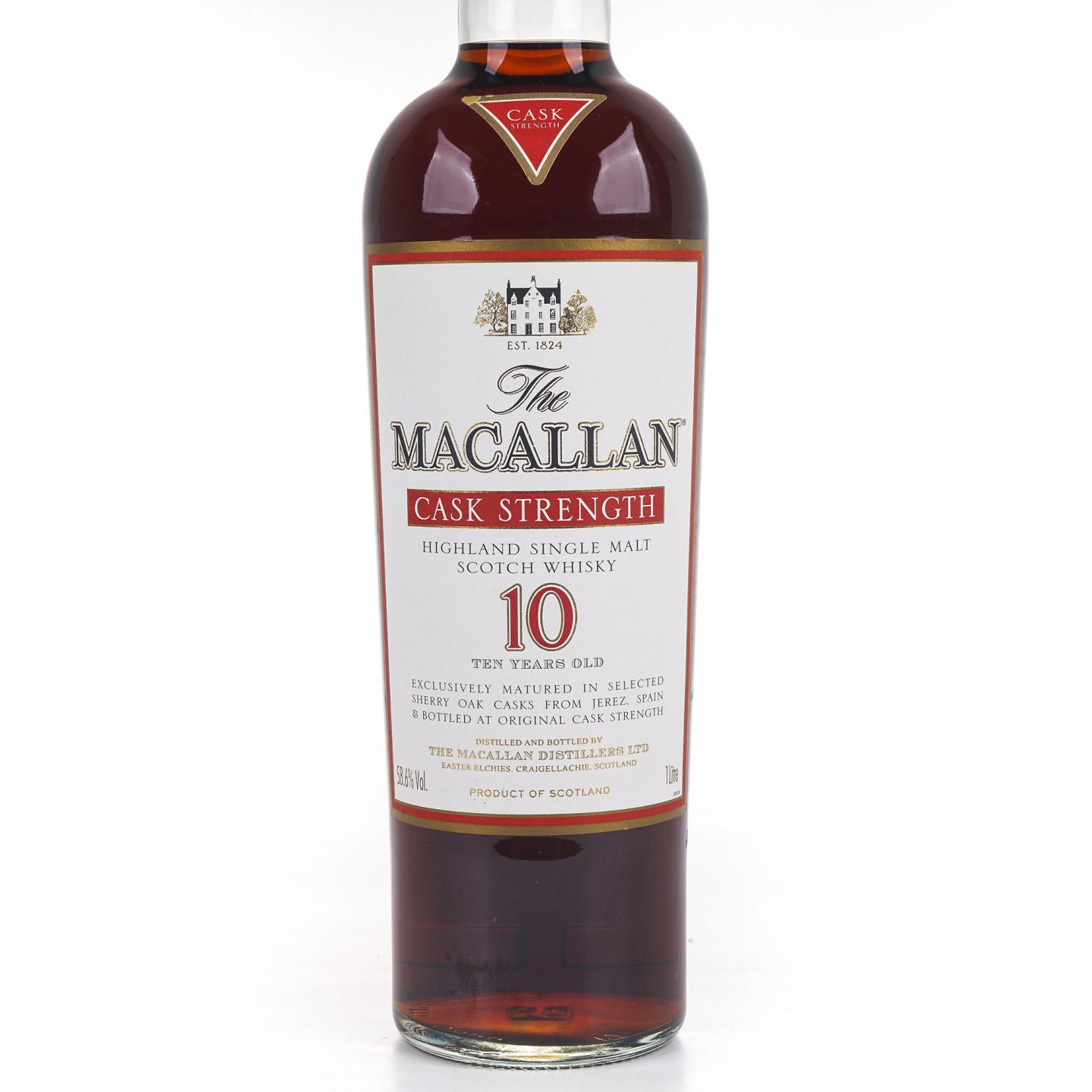 Macallan 麦卡伦 10年 雪莉桶 桶强 1升装 58.6%vol.