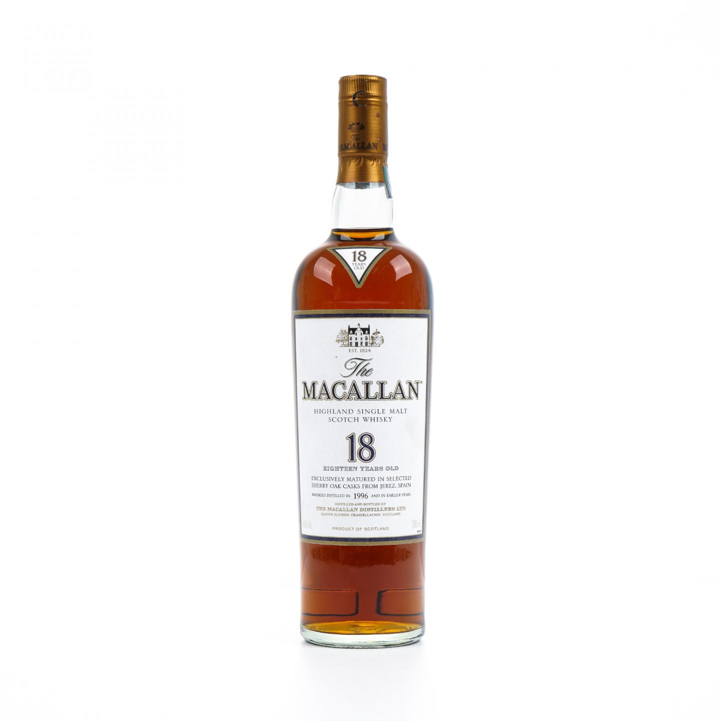 Macallan 麦卡伦 18年 1996 雪莉桶 700ml