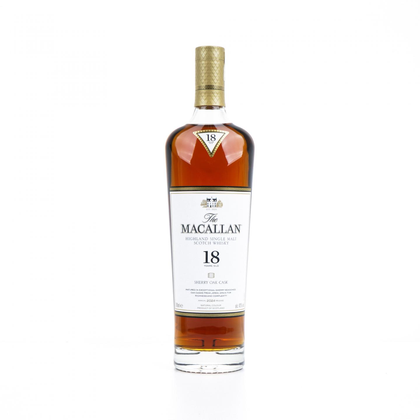 【附X光图】Macallan 麦卡伦 18年 2024 雪莉桶