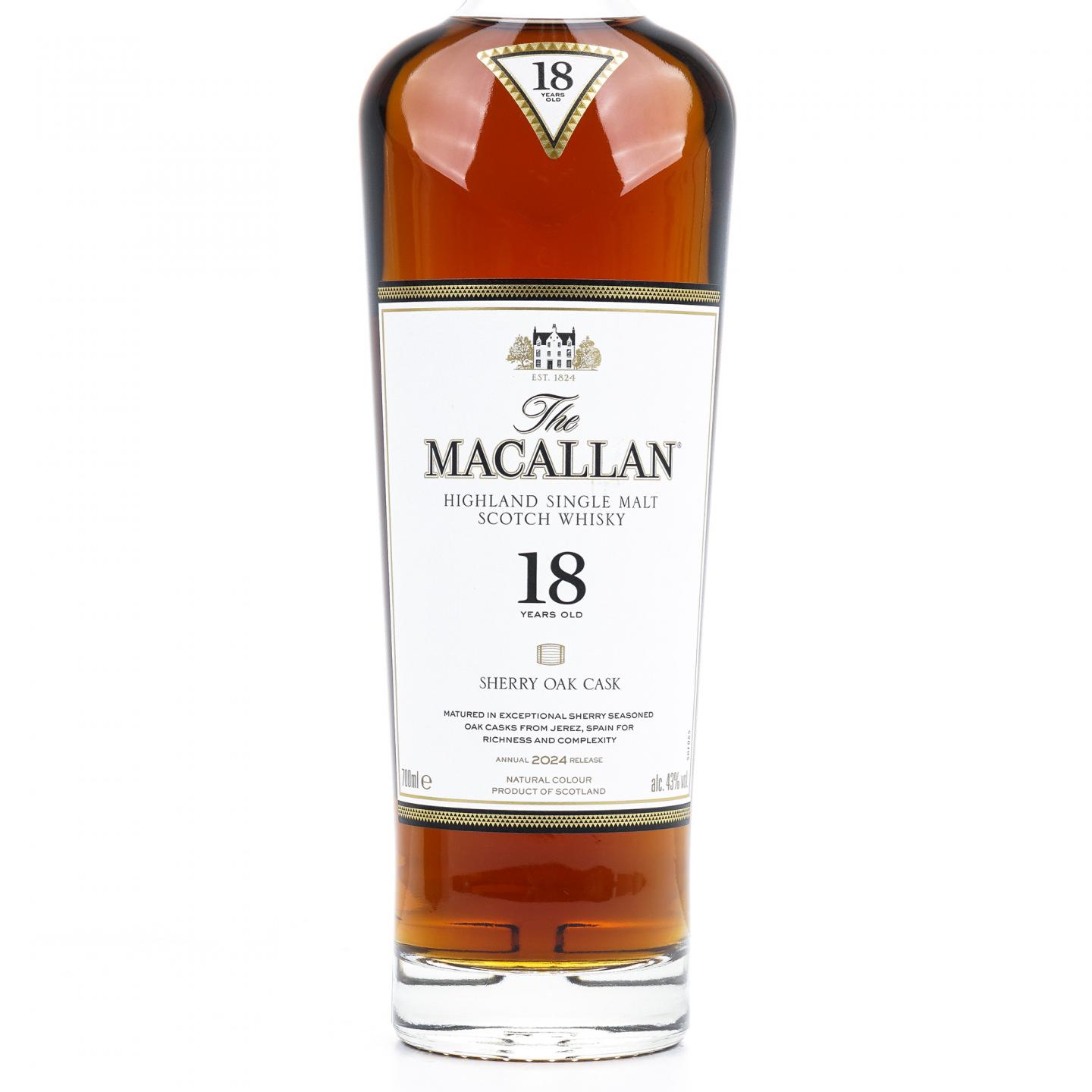 【附X光图】Macallan 麦卡伦 18年 2024 雪莉桶