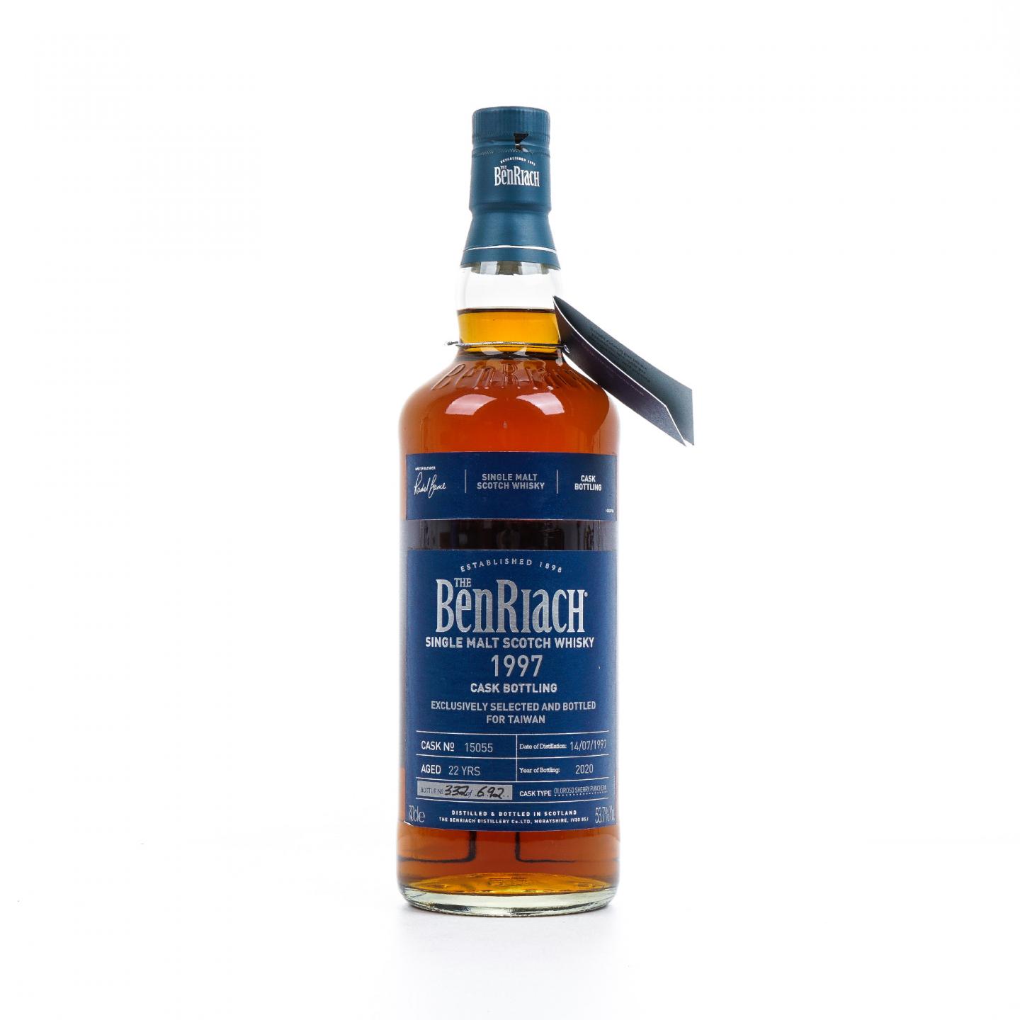 BenRiach 本利亚克 22年 1997-2020 雪莉桶#15055
