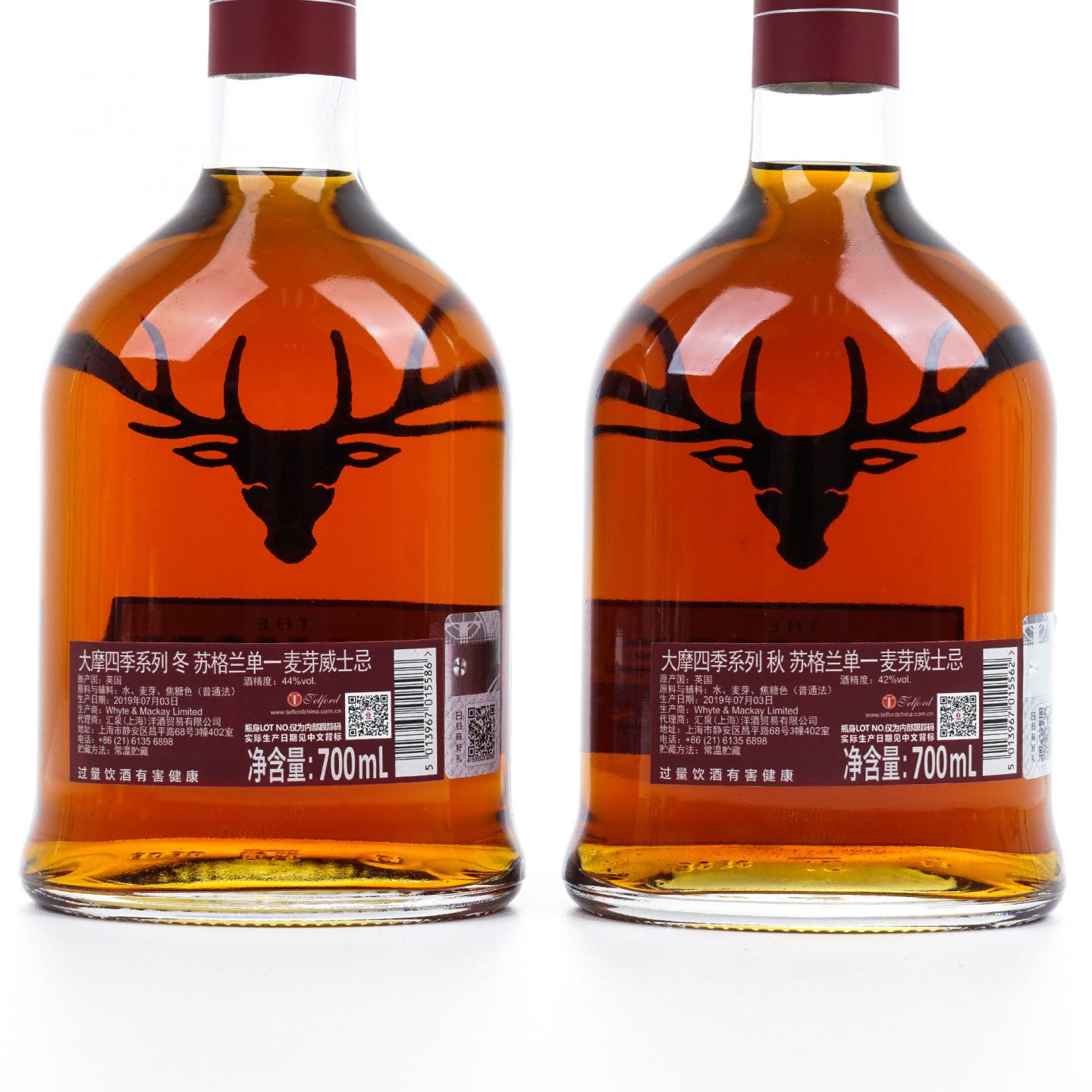 Dalmore 达尔摩 16年 春夏秋冬 中国独家限量版 4瓶组 行货