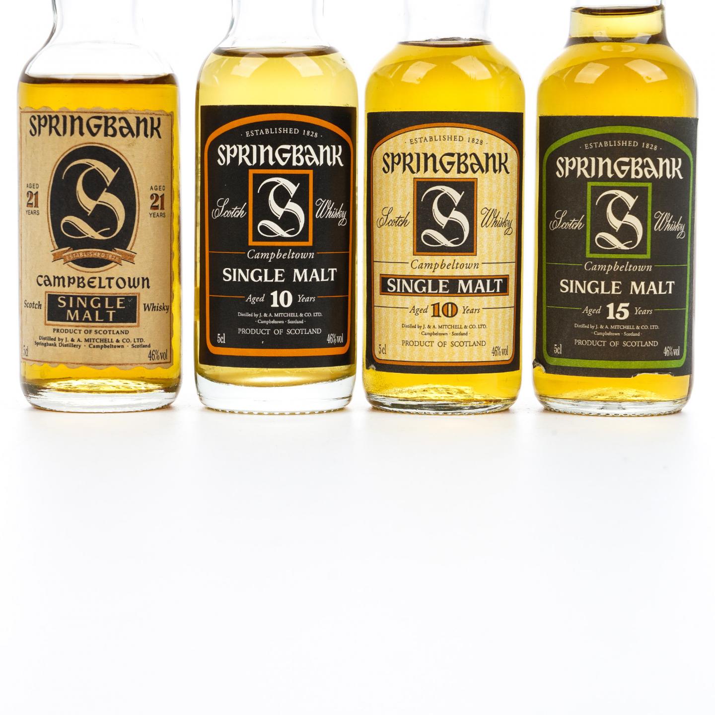 Springbank 云顶 10/12/15/21年 酒版 9支组