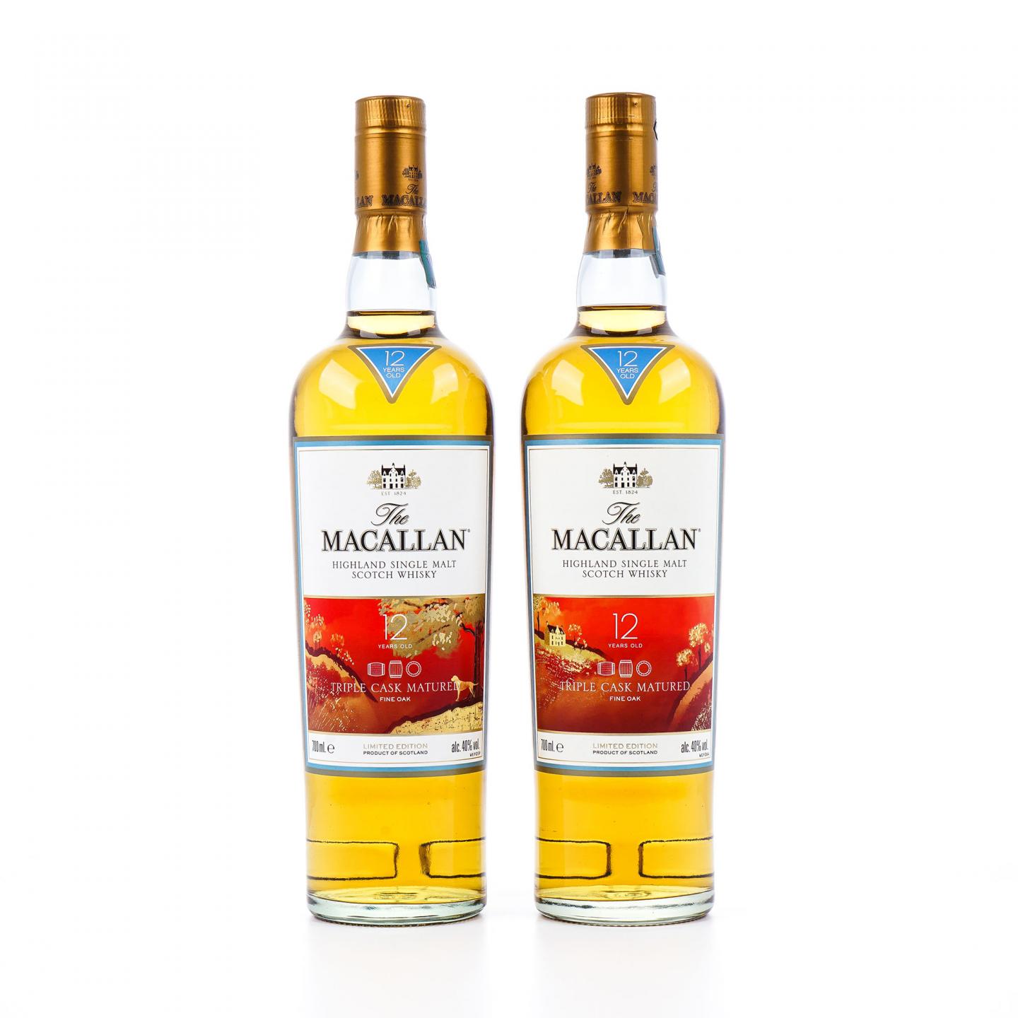 Macallan 麦卡伦 12年 Triple Cask 2018 狗年限定 2瓶组