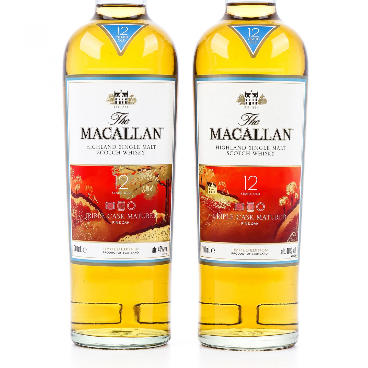 Macallan 麦卡伦 12年 Triple Cask 2018 狗年限定 2瓶组