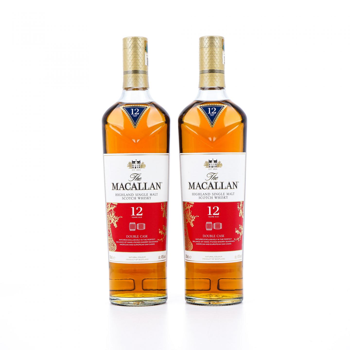【附X光图】Macallan 麦卡伦 12年 蓝钻Double Cask 中国2019猪年版 2瓶组
