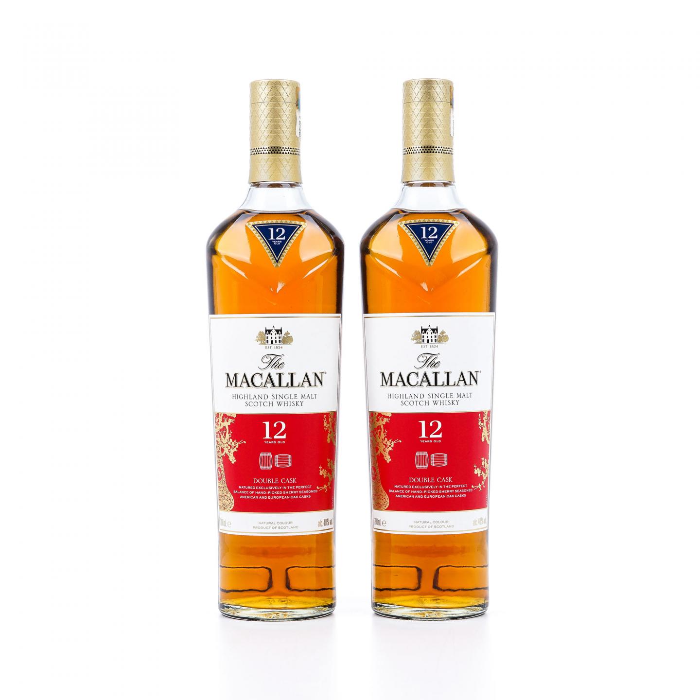 【附X光图】Macallan 麦卡伦 12年 蓝钻Double Cask 中国2019猪年版 2瓶组*700ml