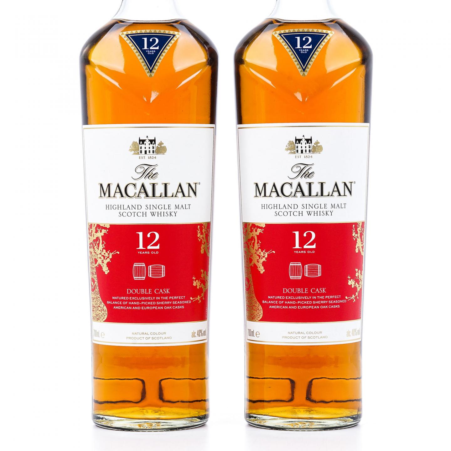 【附X光图】Macallan 麦卡伦 12年 蓝钻Double Cask 中国2019猪年版 2瓶组*700ml