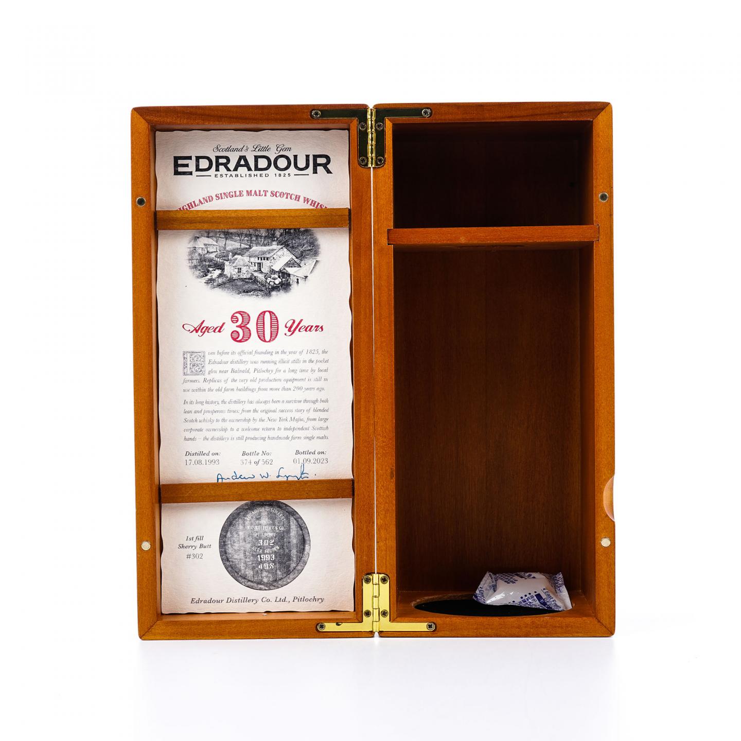 Edradour 埃德拉多尔 30年 1993-2023 初填雪莉桶#302