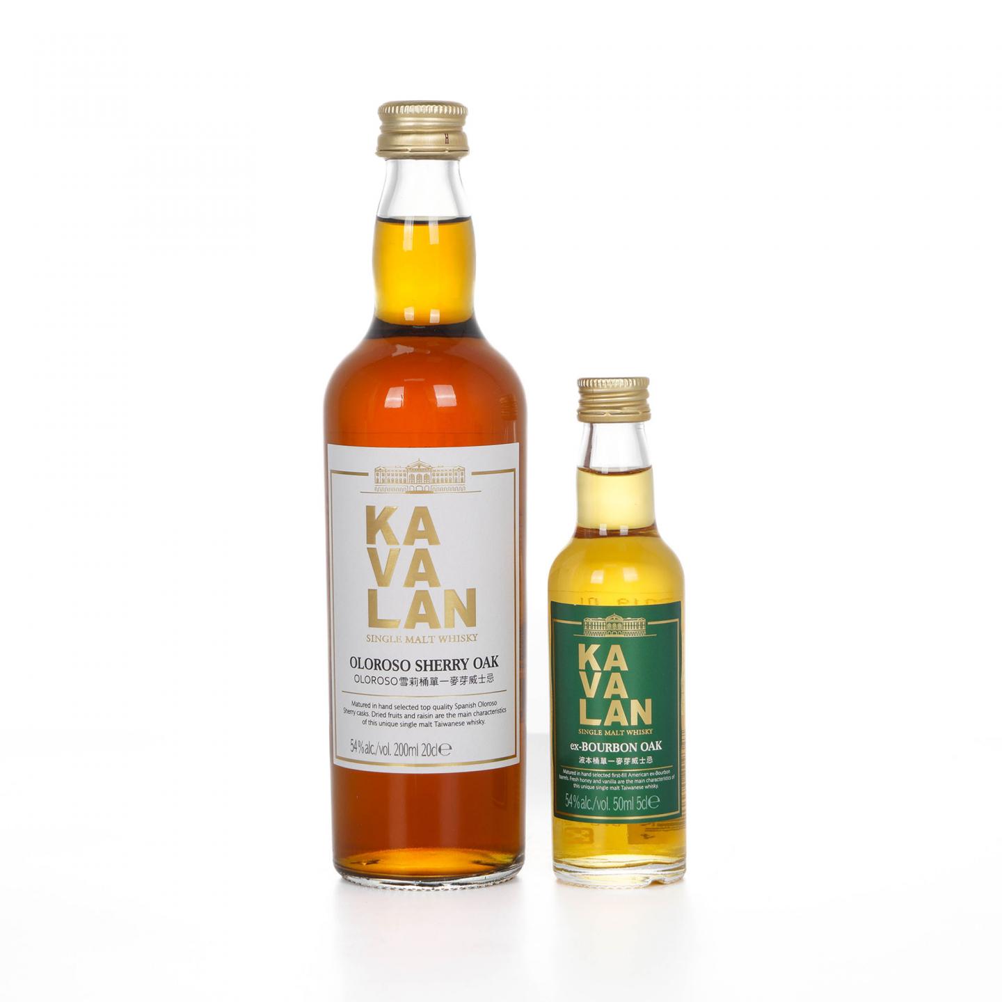 【酒版】Kavalan 噶玛兰 雪莉桶/波本桶 2瓶组 200ml+50ml
