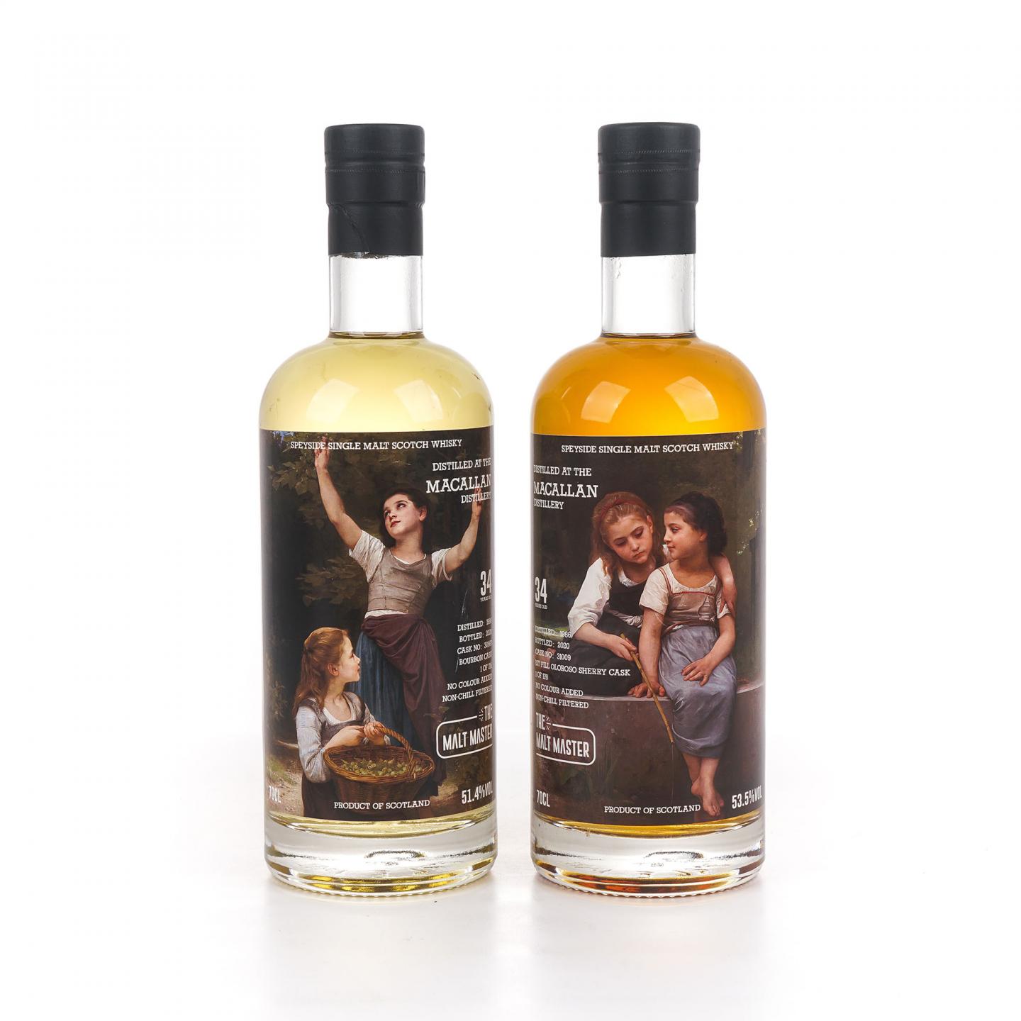 Macallan 麦卡伦 34年 1986-2020 The Malt Master 2瓶组