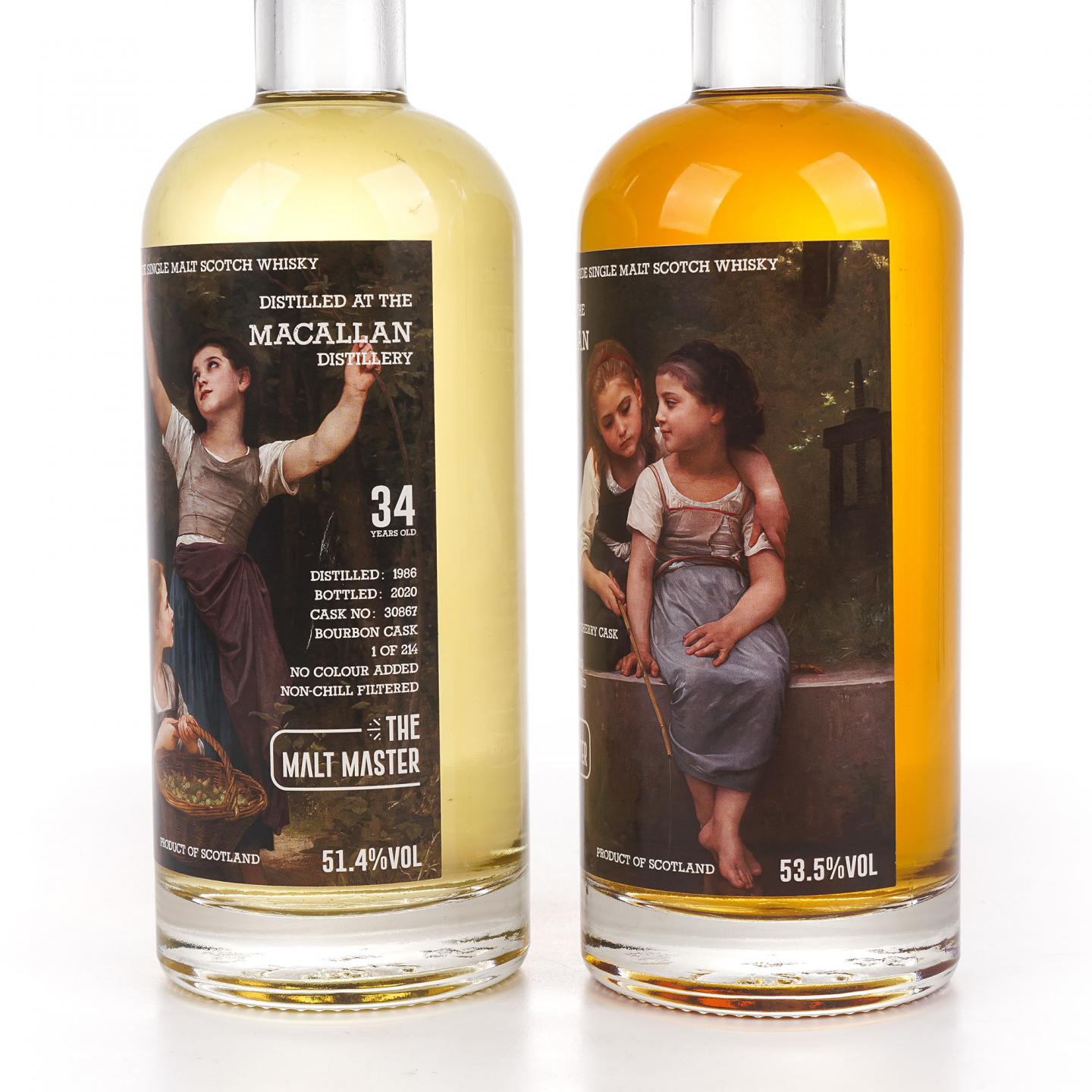 Macallan 麦卡伦 34年 1986-2020 The Malt Master 2瓶组