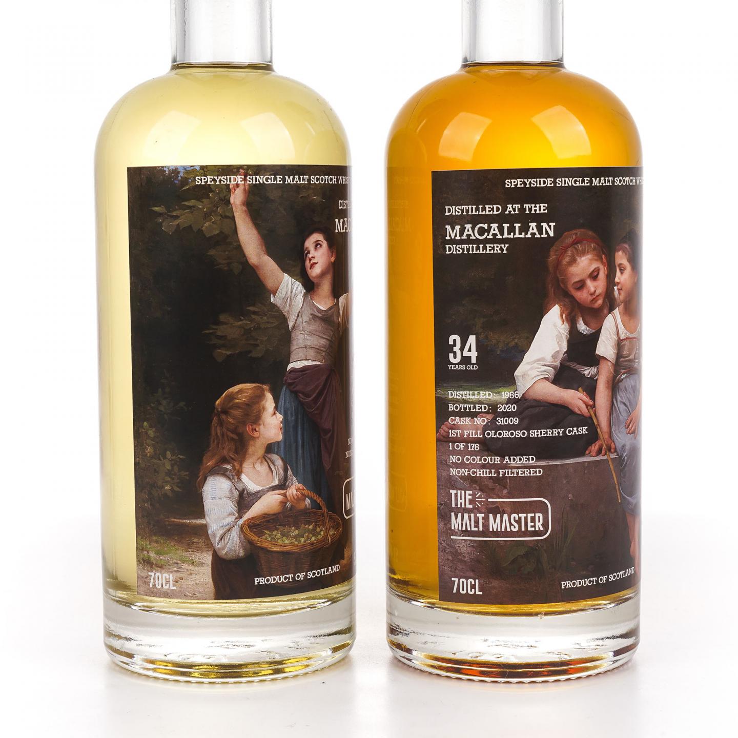 Macallan 麦卡伦 34年 1986-2020 The Malt Master 2瓶组