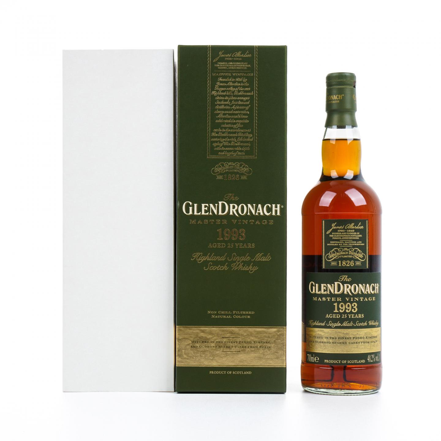 Glendronach 格兰多纳 25年 1993 Master Vintage 行货