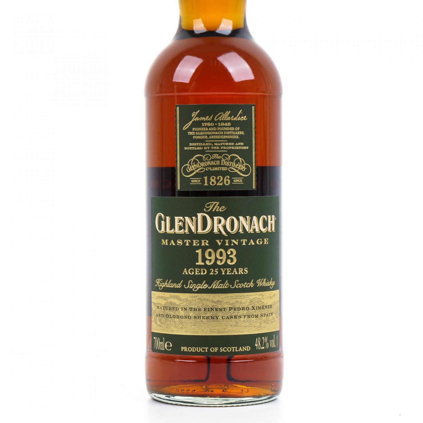 Glendronach 格兰多纳 25年 1993 Master Vintage 行货