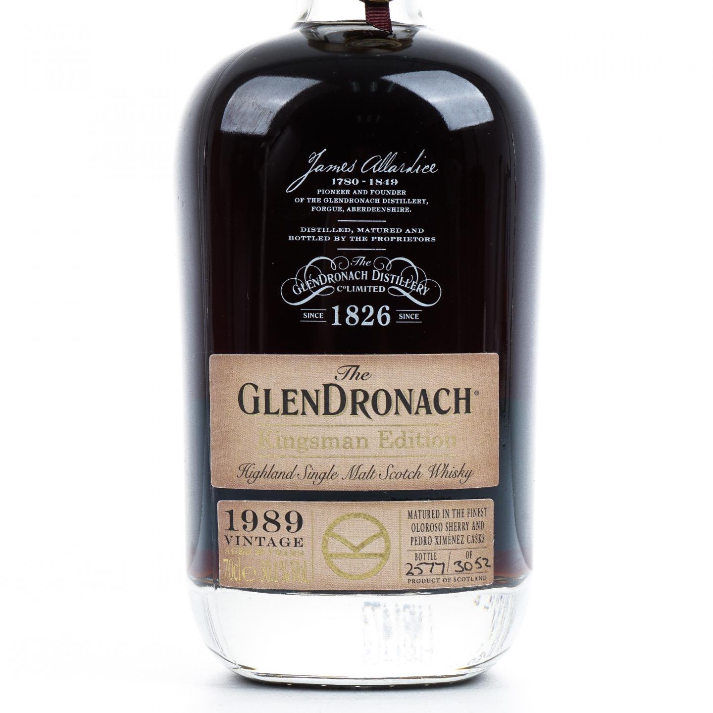 Glendronach 格兰多纳 29年 1989-2019 王牌特工限量版 行货 700ml