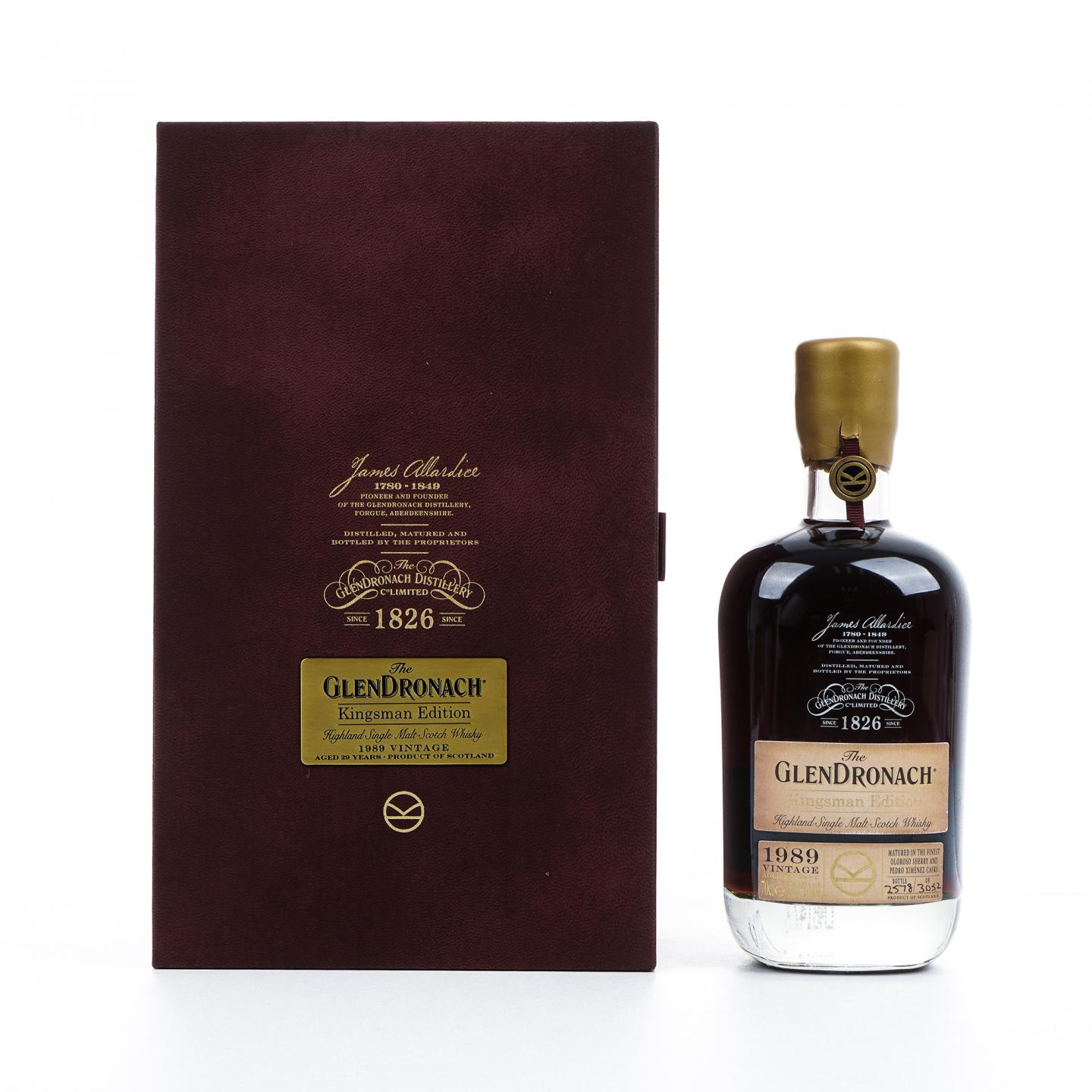 Glendronach 格兰多纳 29年 1989-2019 王牌特工限量版 行货 50.1%