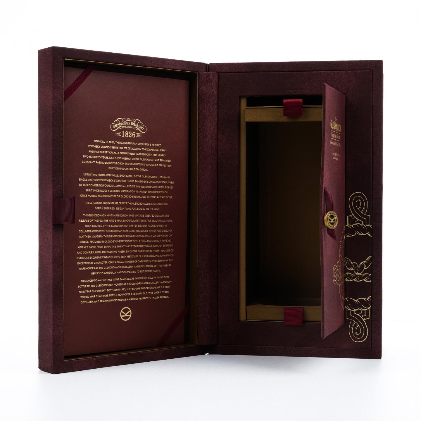 Glendronach 格兰多纳 29年 1989-2019 王牌特工限量版 行货 50.1%