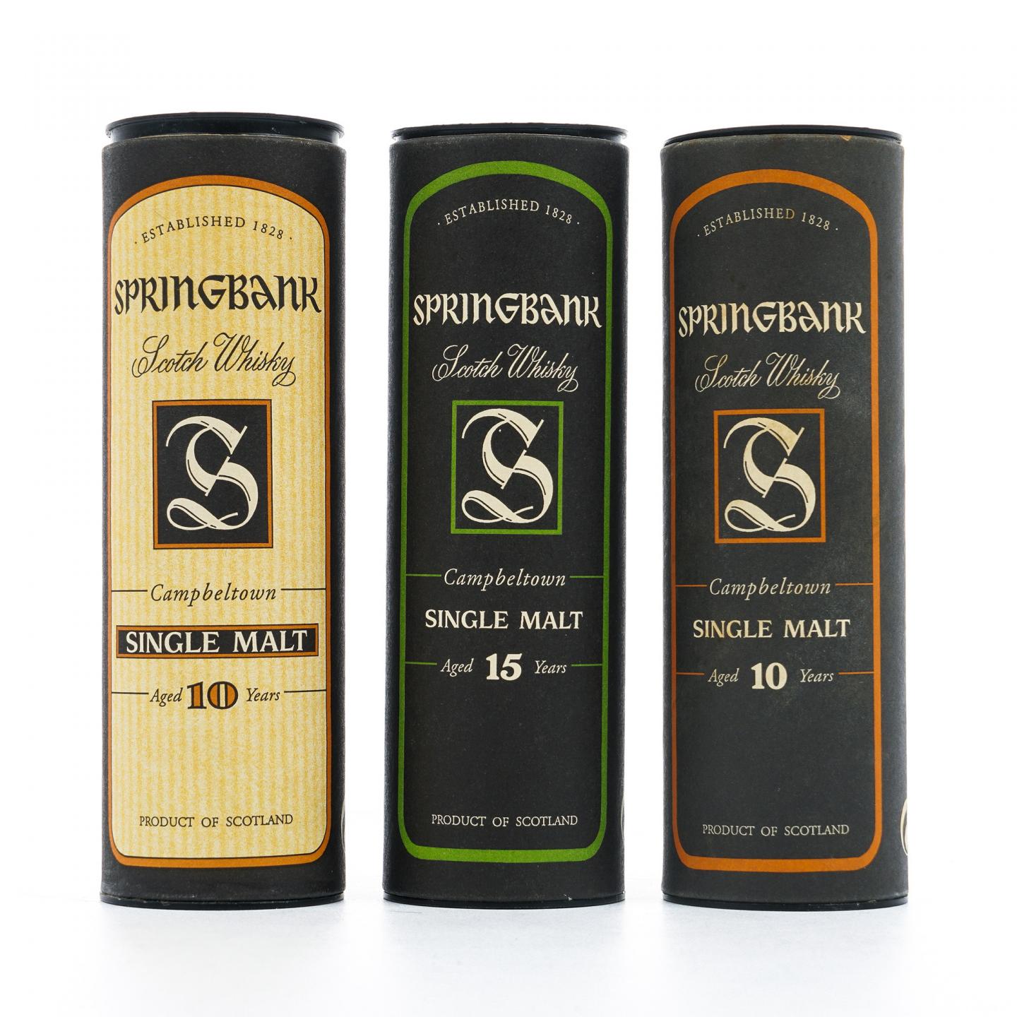 Springbank 云顶 10/12/15/21年 酒版 9支组