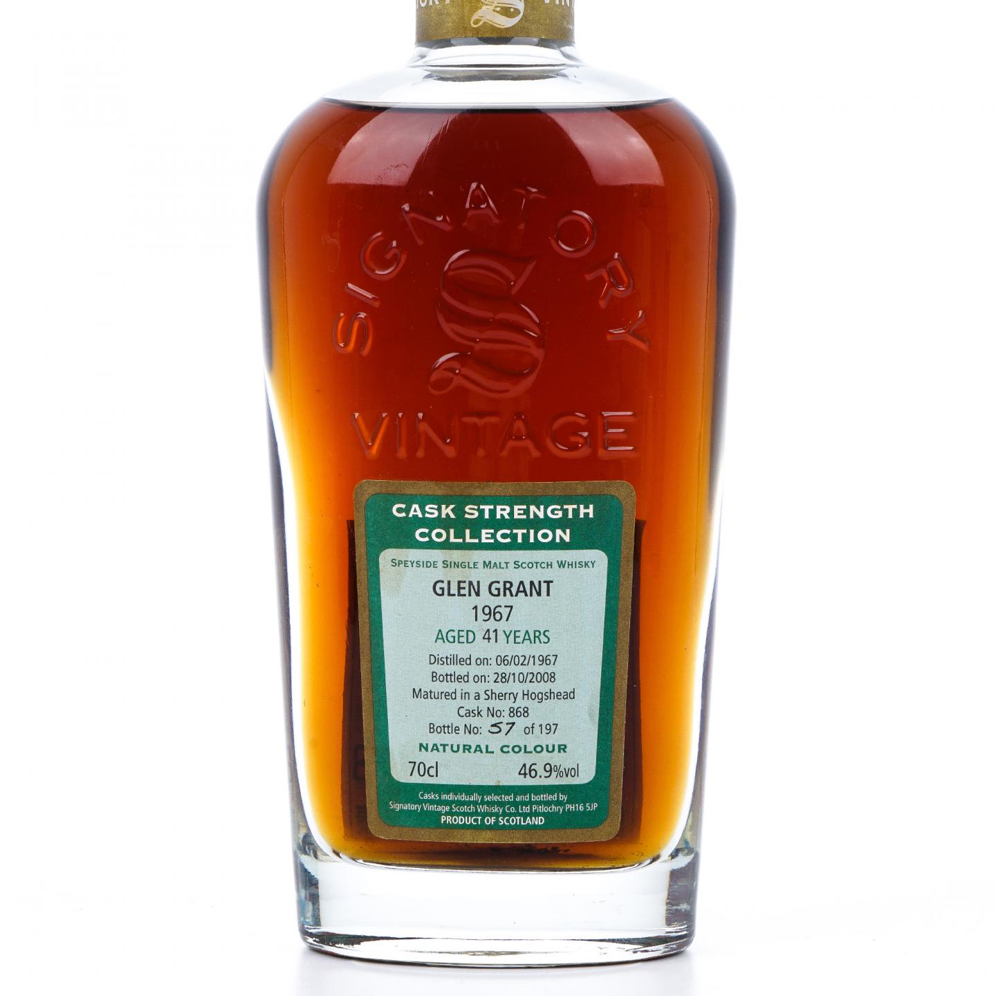 Glen Grant 格兰冠 41年 1967-2008 SV 雪莉单桶#868