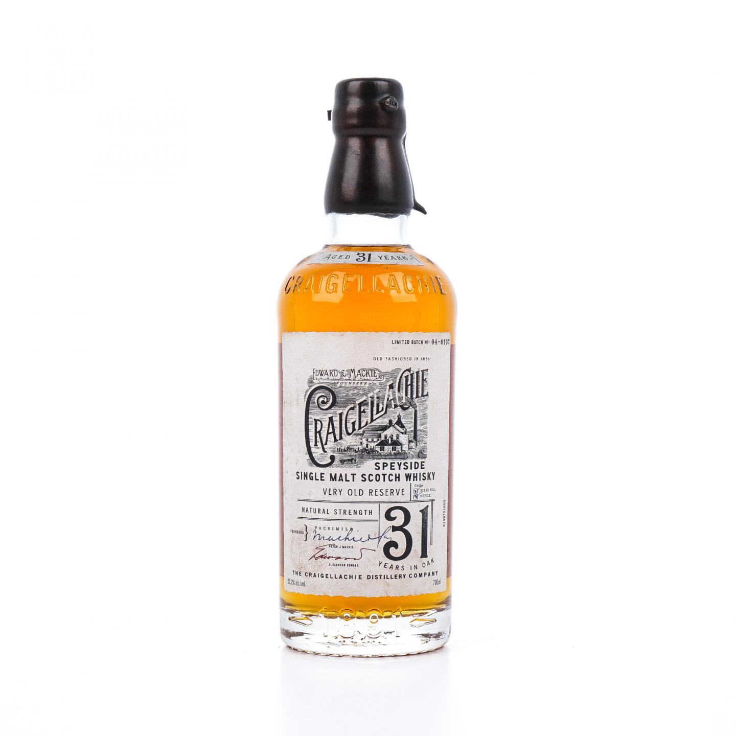 Craigellachie 克莱拉奇 31年 Very Old Reserve 桶强