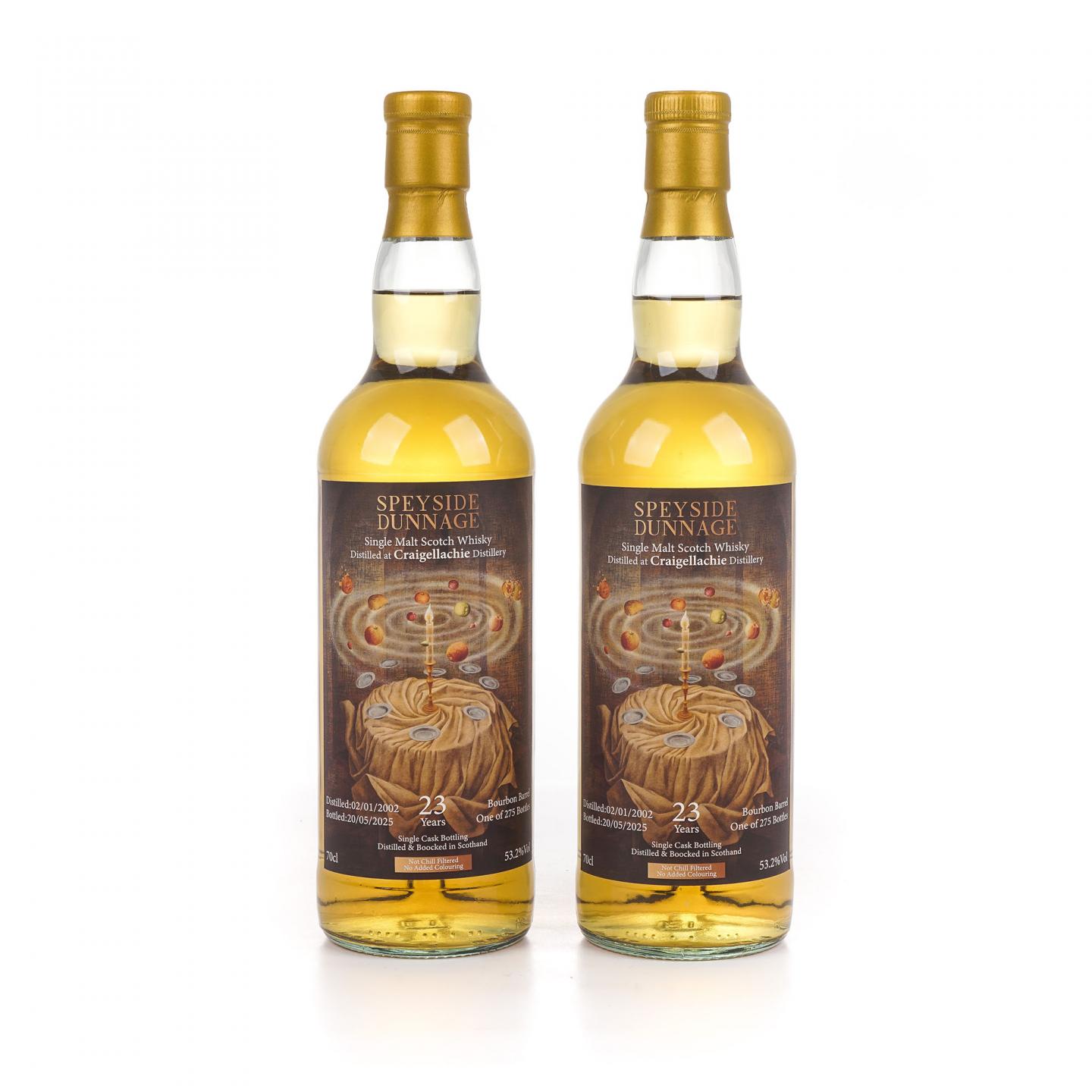 Craigellachie 克莱拉奇 23年 2002-2025 单桶 2瓶组