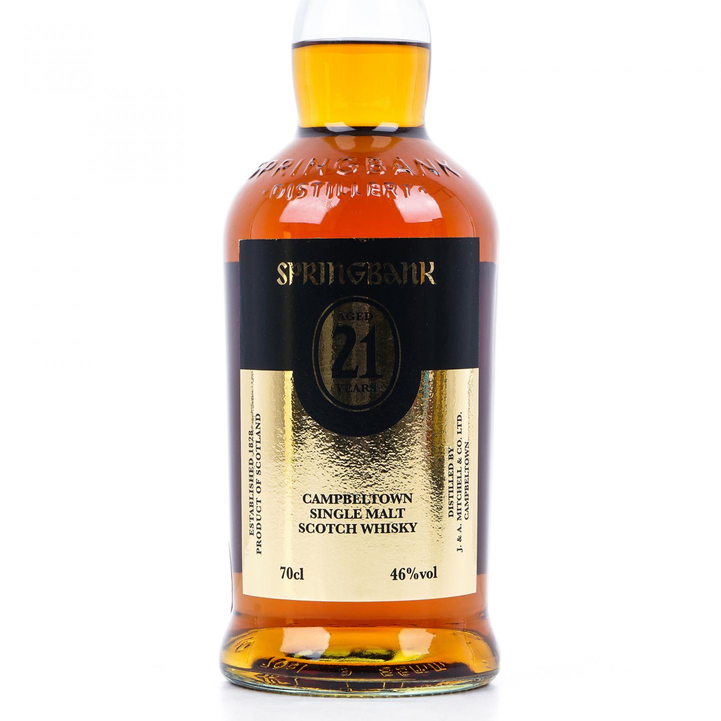 Springbank 云顶 21年 金色标