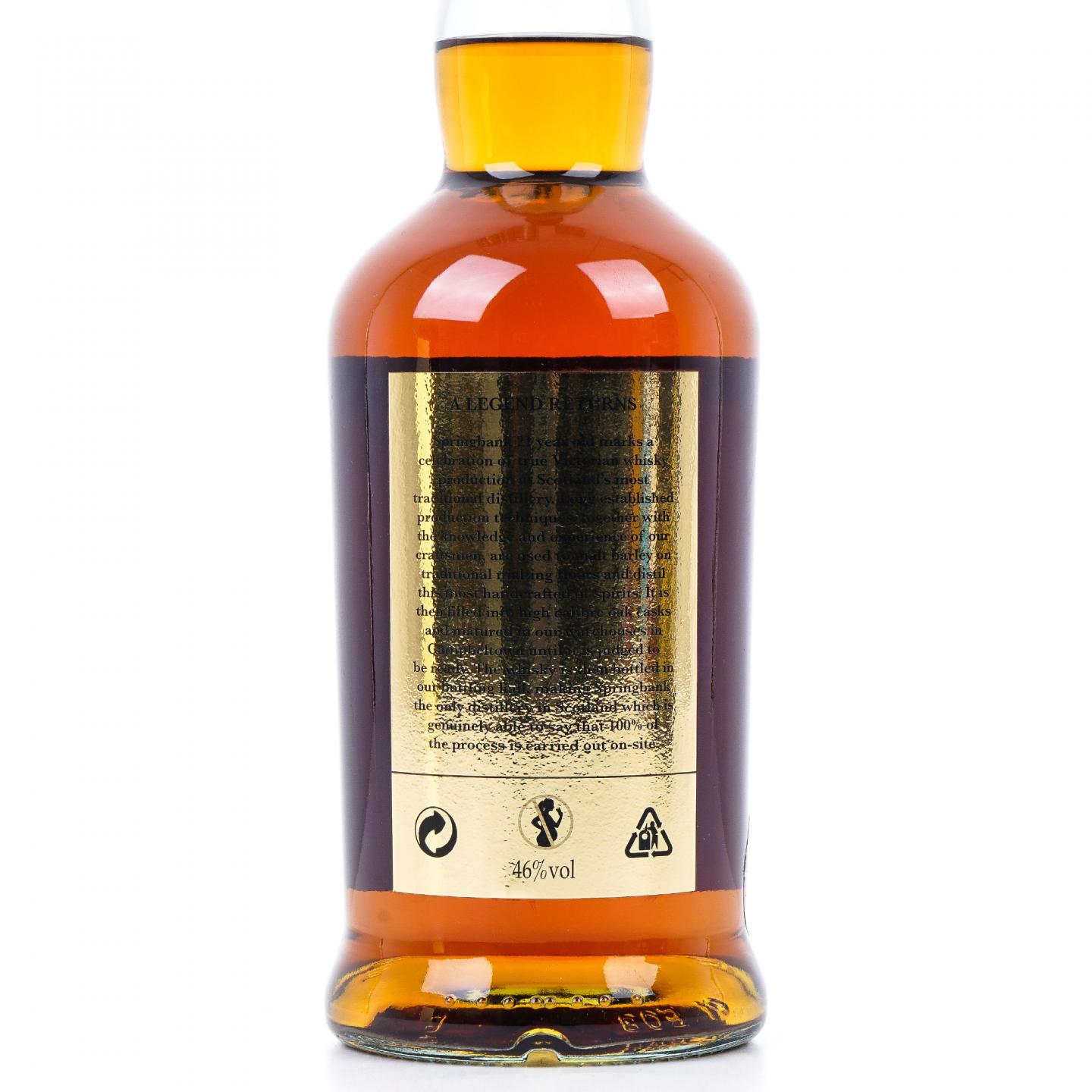Springbank 云顶 21年 金色标