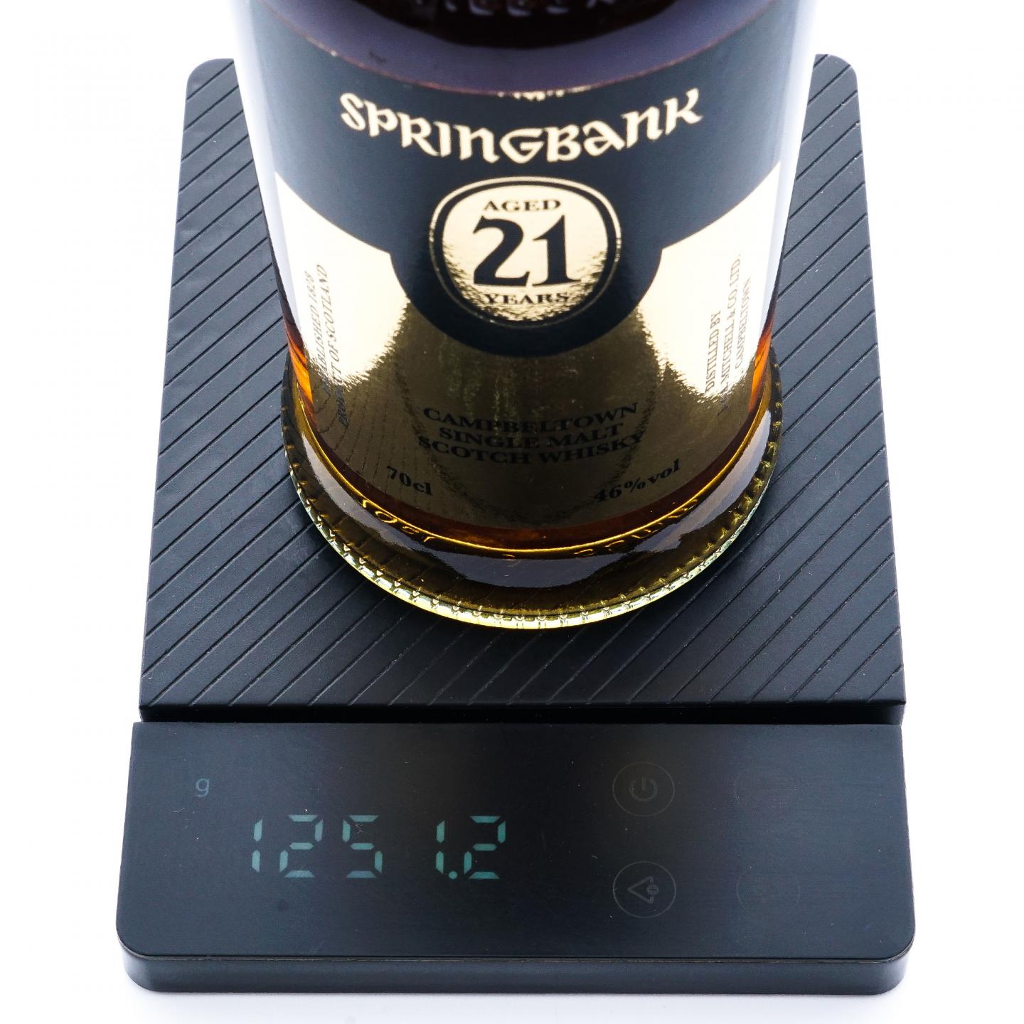 Springbank 云顶 21年 金色标