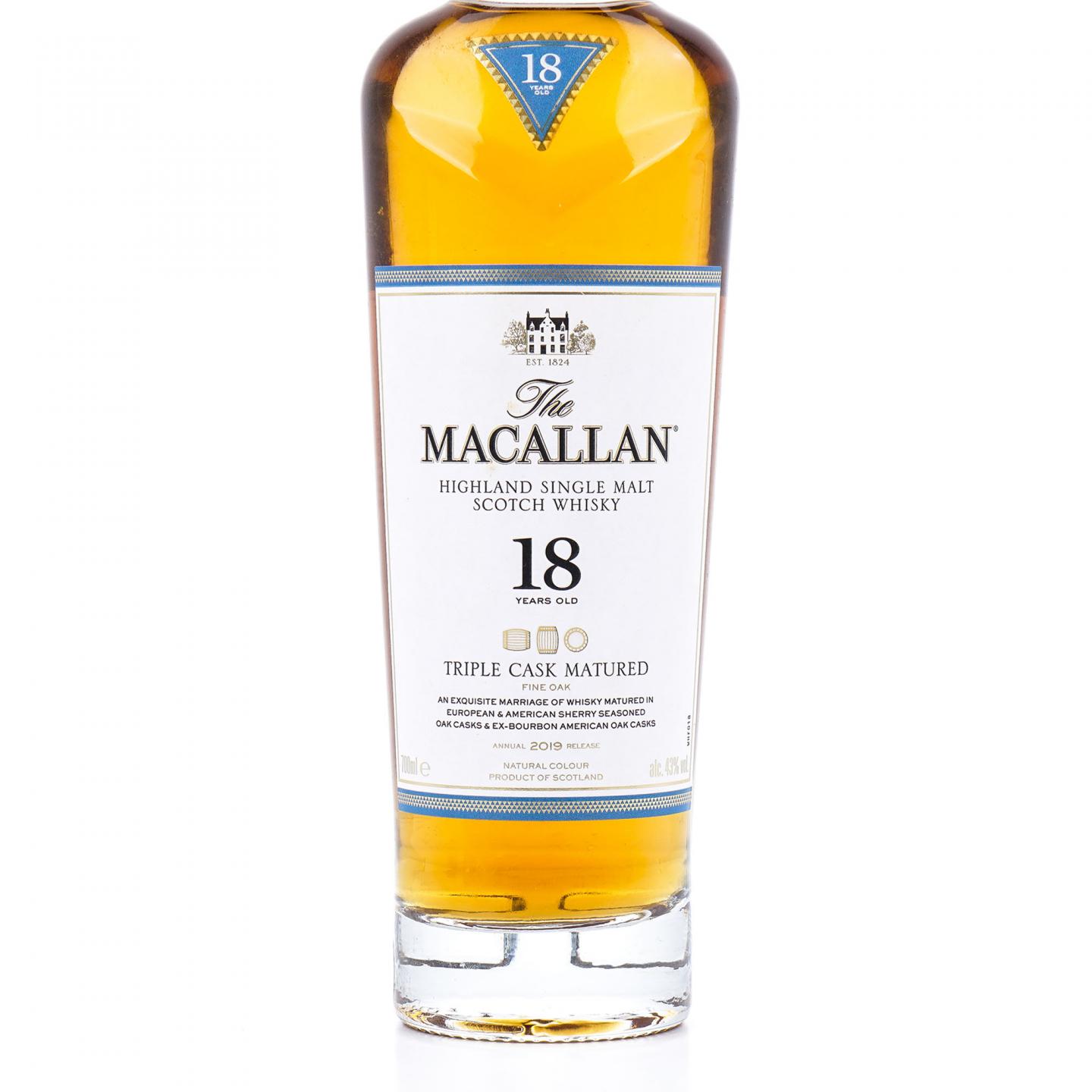 【附X光图】Macallan 麦卡伦 18年 2019 Triple Cask 700ml