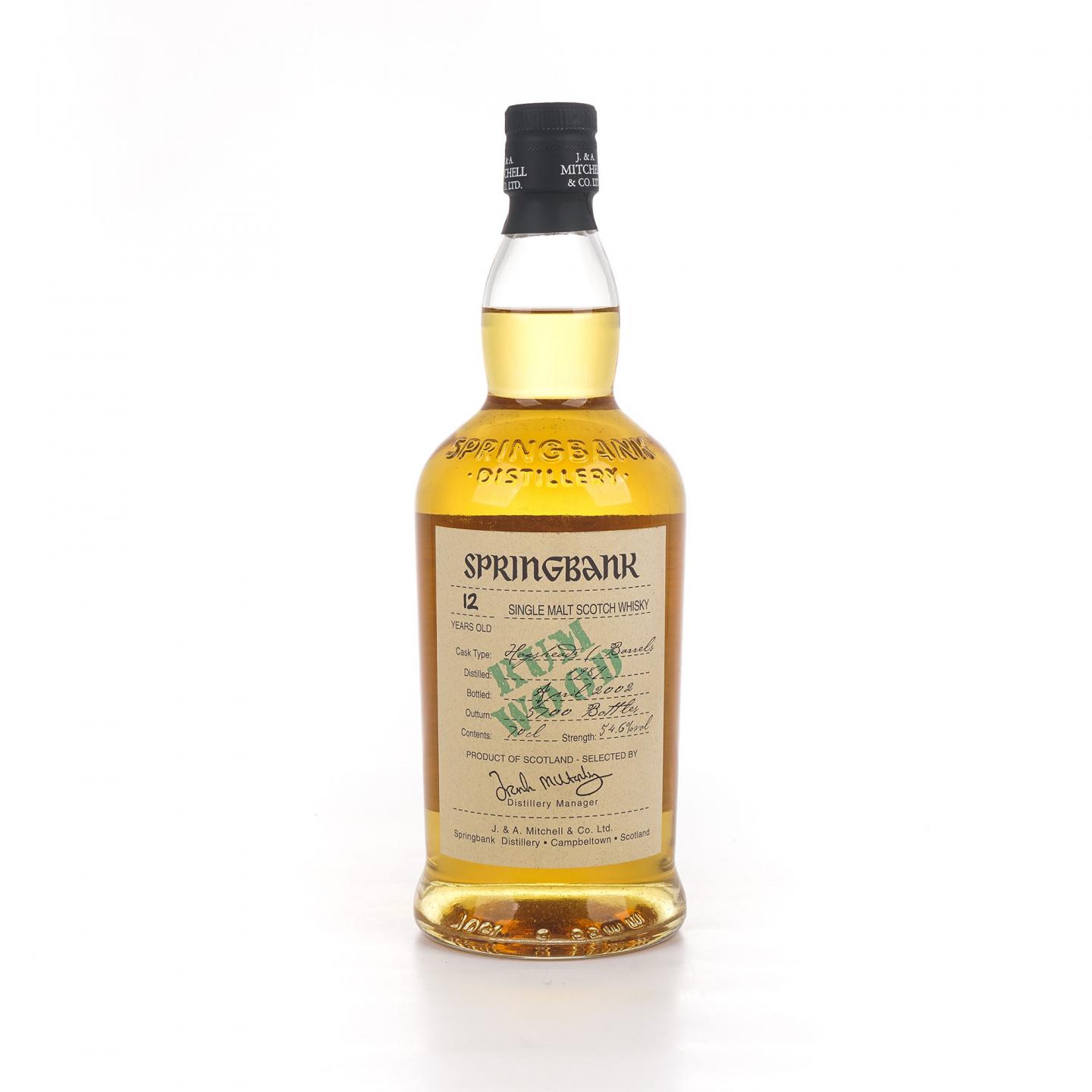 Springbank 云顶 12年 1989-2002 朗姆风味桶 700ml