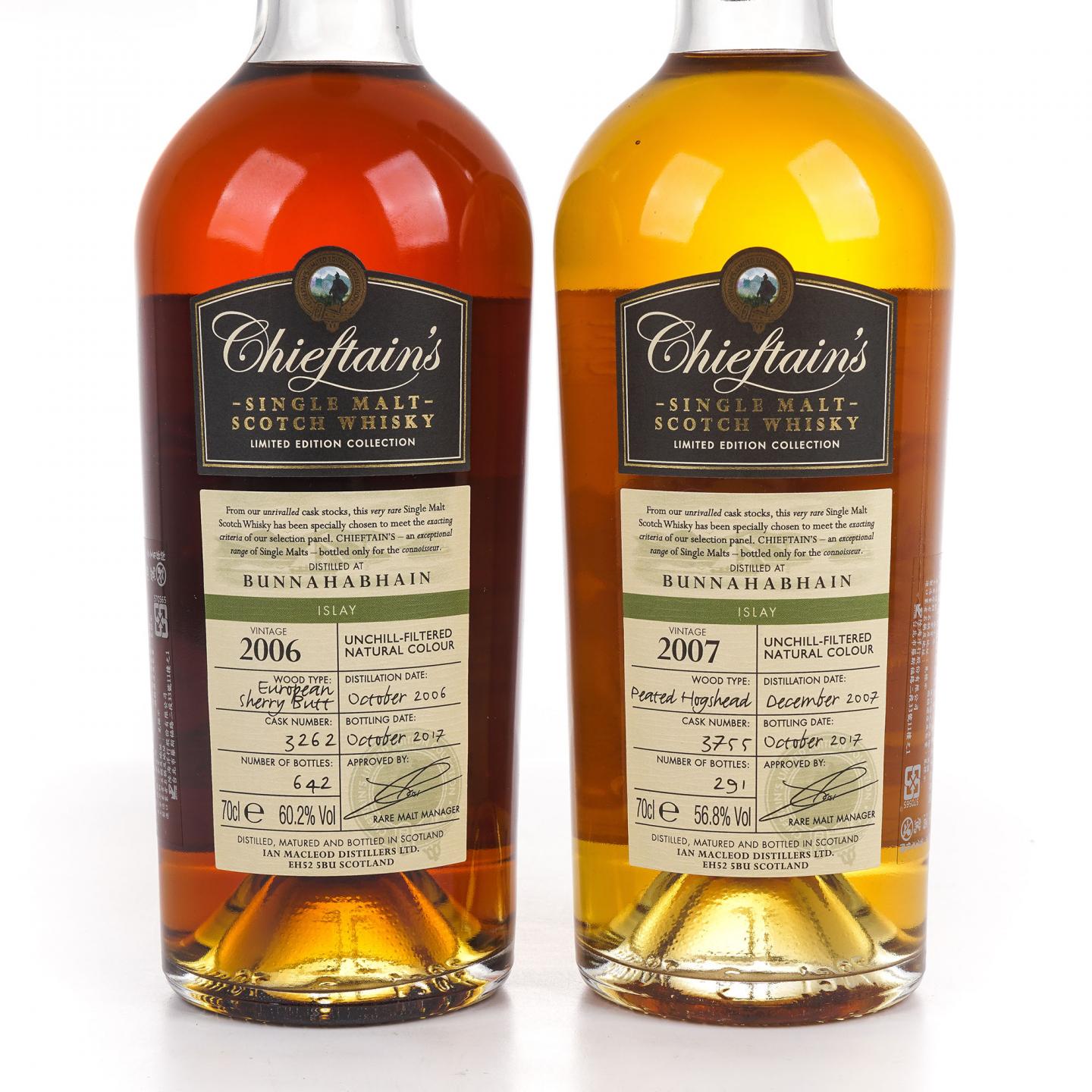 Bunnahabhain 布纳哈本 2017 Chieftain's IM 2瓶组