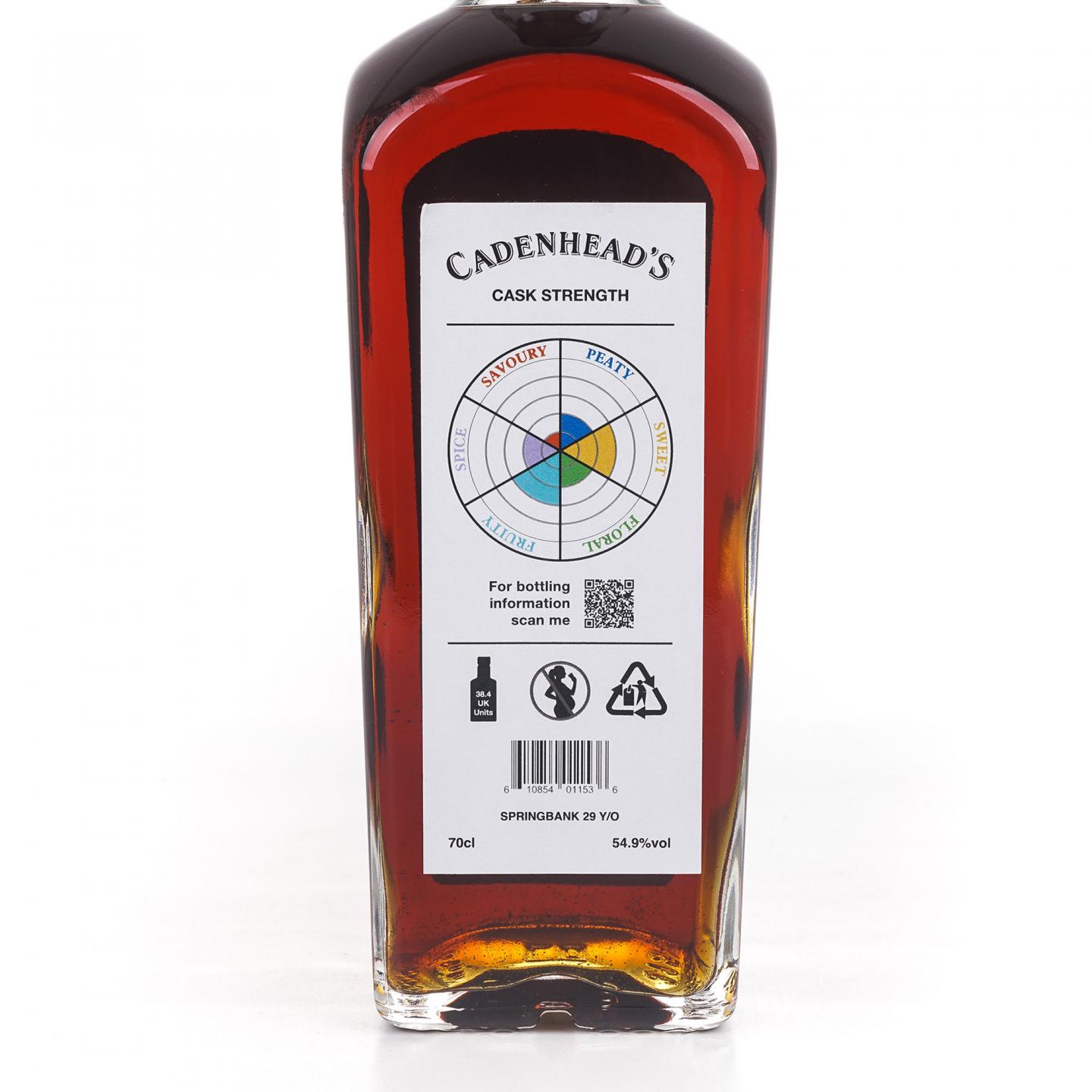 Springbank 云顶 29年 1996-2025 雪莉桶 桶强 Cadenhead's