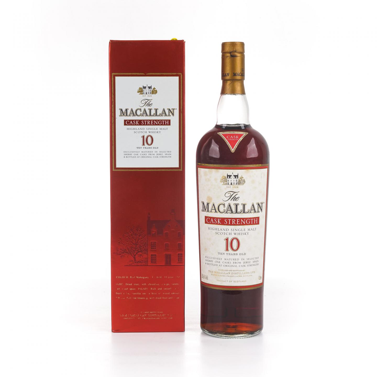 Macallan 麦卡伦 10年 雪莉桶 Cask Strength 1升装 58.6%vol.