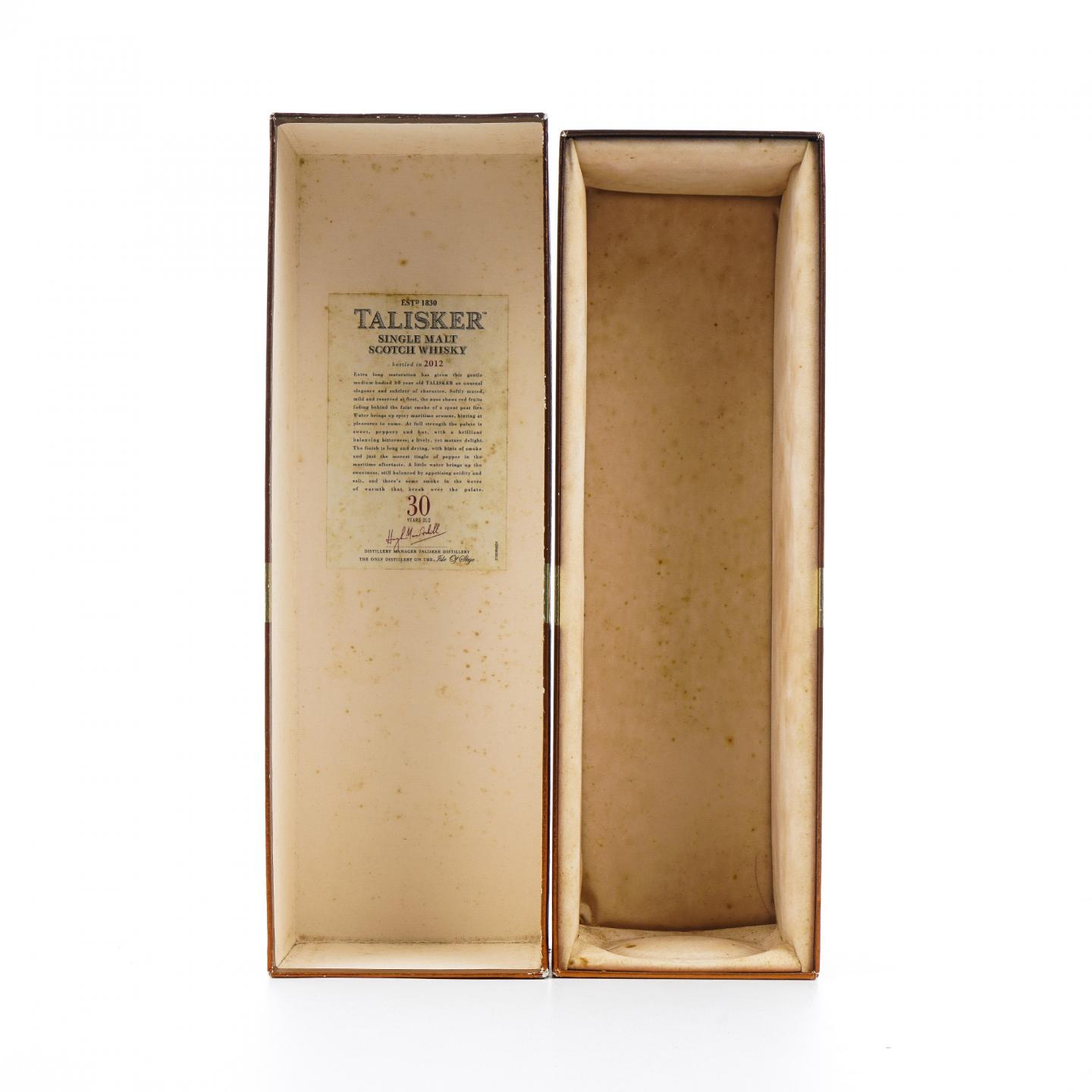 Talisker 泰斯卡 30年 2012 礼盒 700ml 行货
