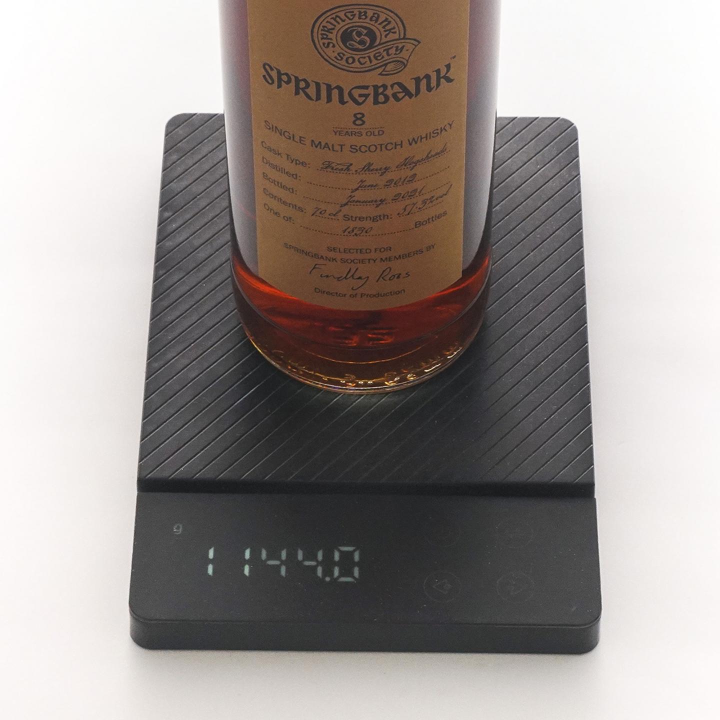 Springbank 云顶 8年 2012-2021 雪莉桶 云顶协会