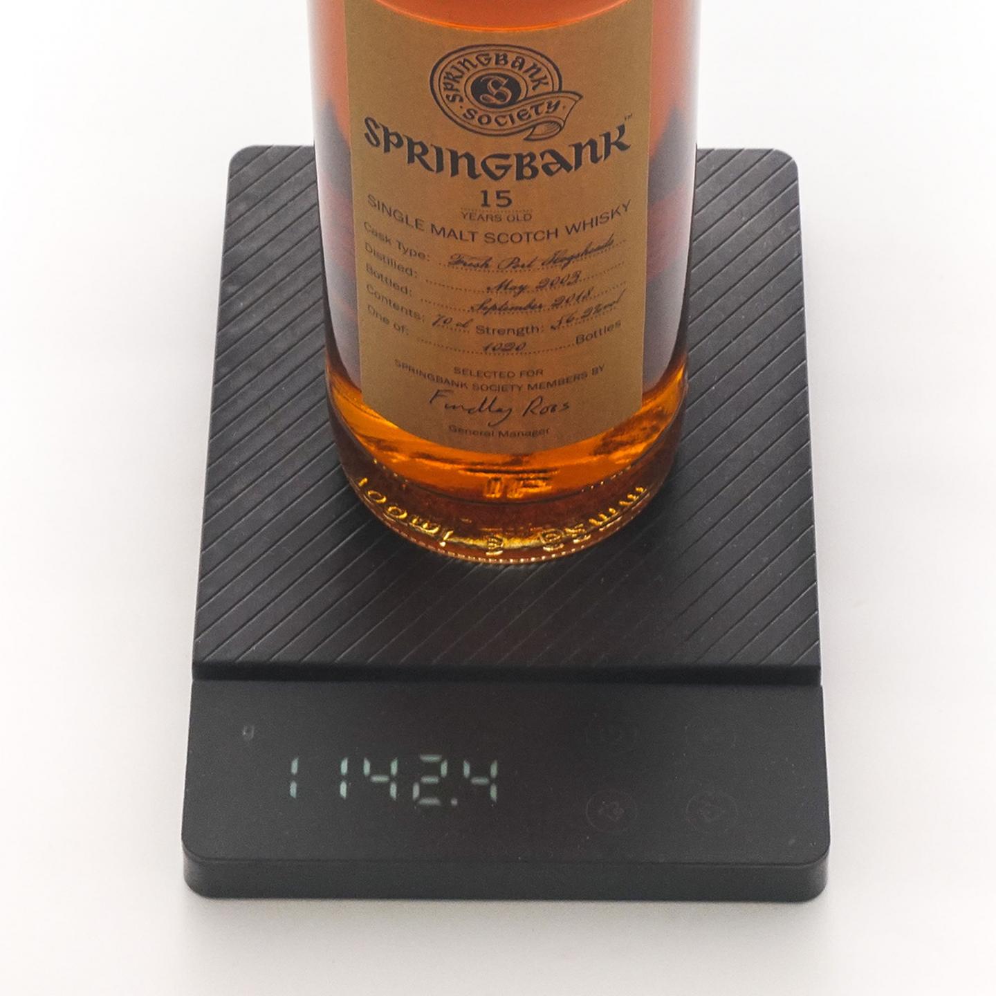 Springbank 云顶 15年 2003-2018 云顶协会