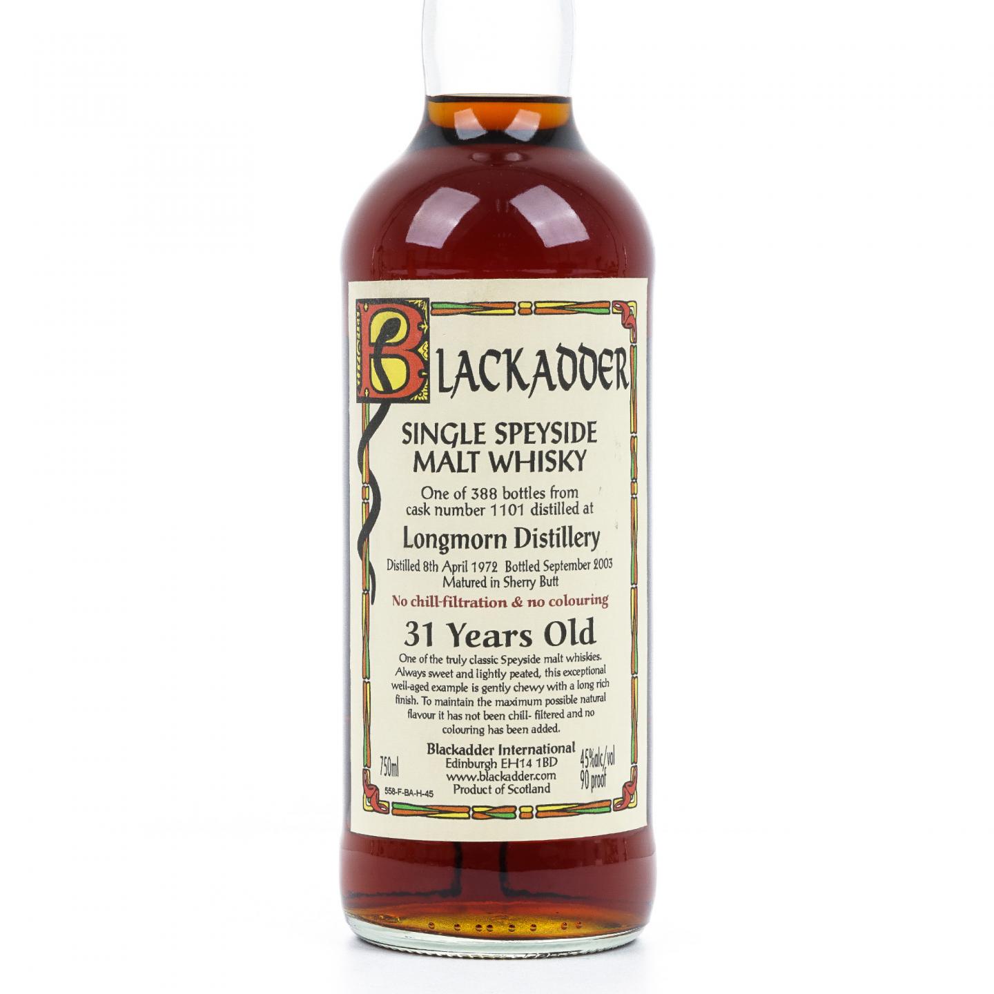 Longmorn 朗摩 31年 1972-2003 小黑蛇 750ml