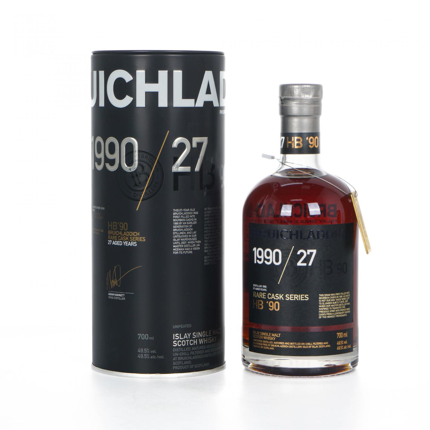 Bruichladdich 布赫拉迪 27年 1990-2017 Rare Cask