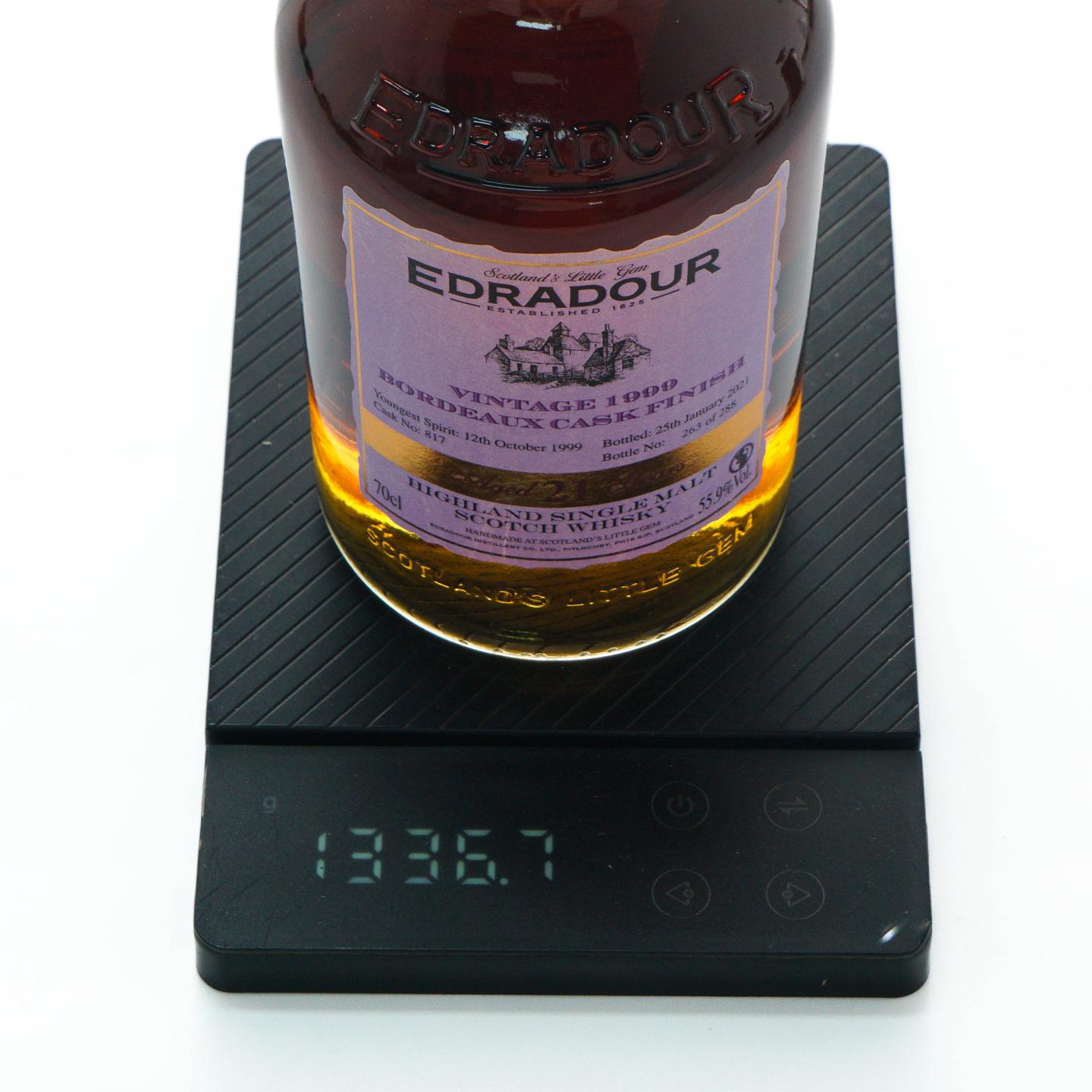 Edradour 埃德拉多尔 21年 1999-2021 波尔多酒桶后熟