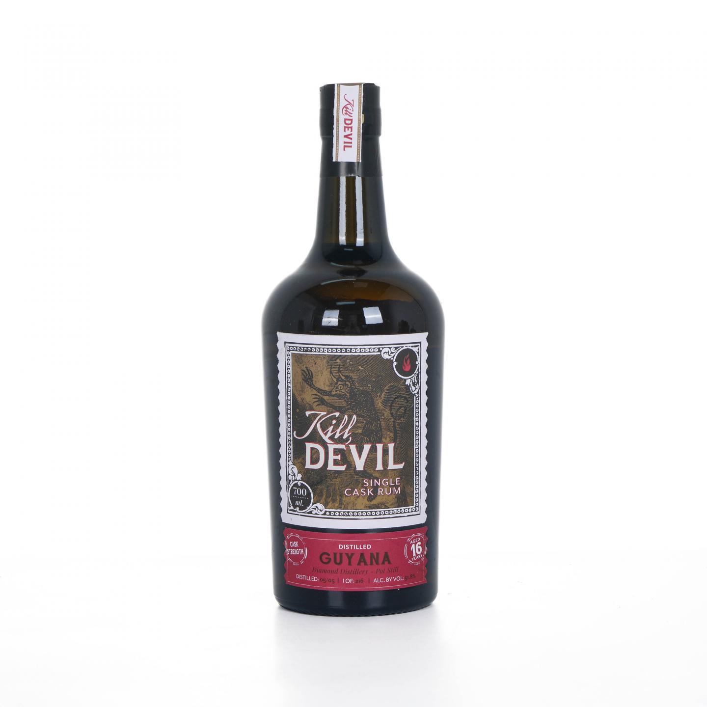 Guyana 钻石 16年 2005 Kill Devil 单桶朗姆酒 桶强