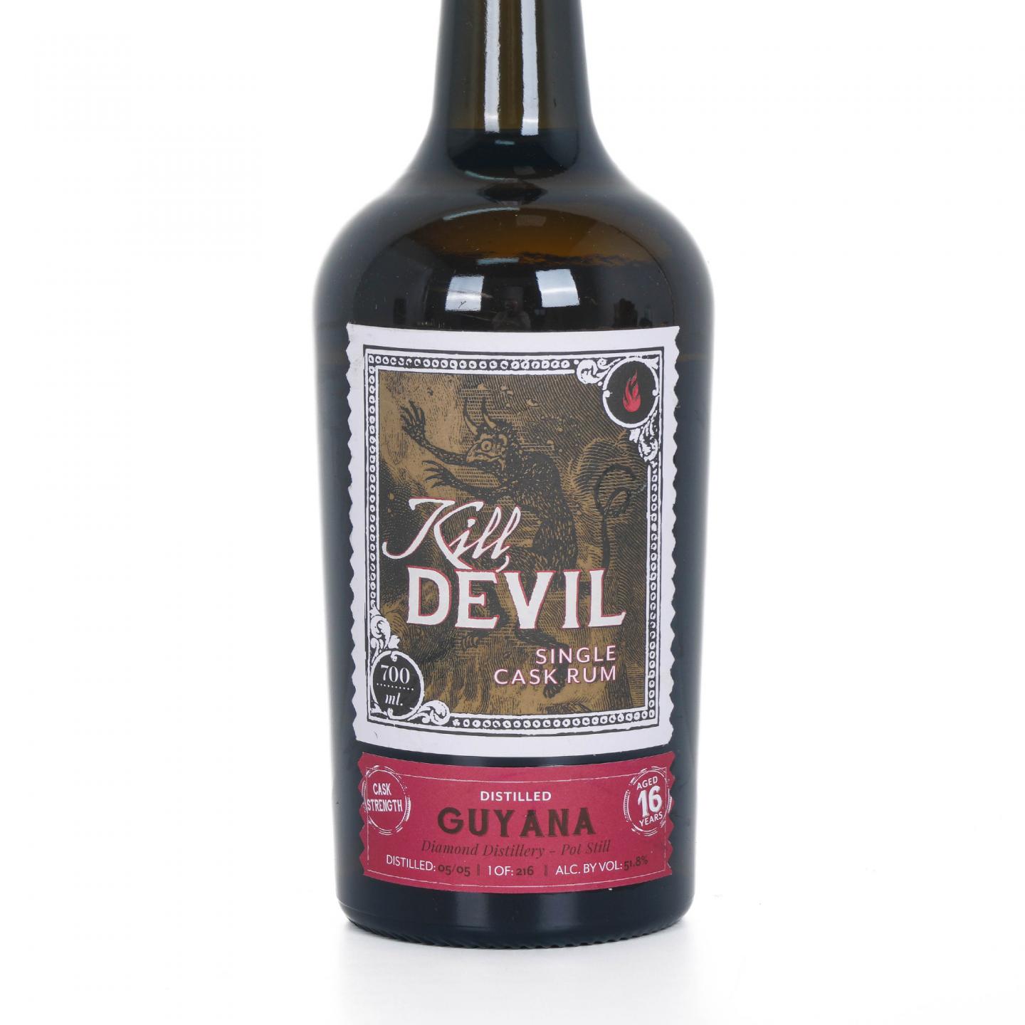 Guyana 钻石 16年 2005 Kill Devil 单桶朗姆酒 桶强