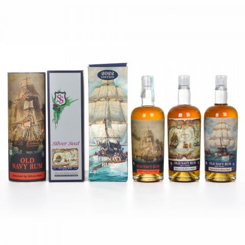 Old Navy Rum 2018/2022/2024 Silver Seal 老海军朗姆酒 3瓶组