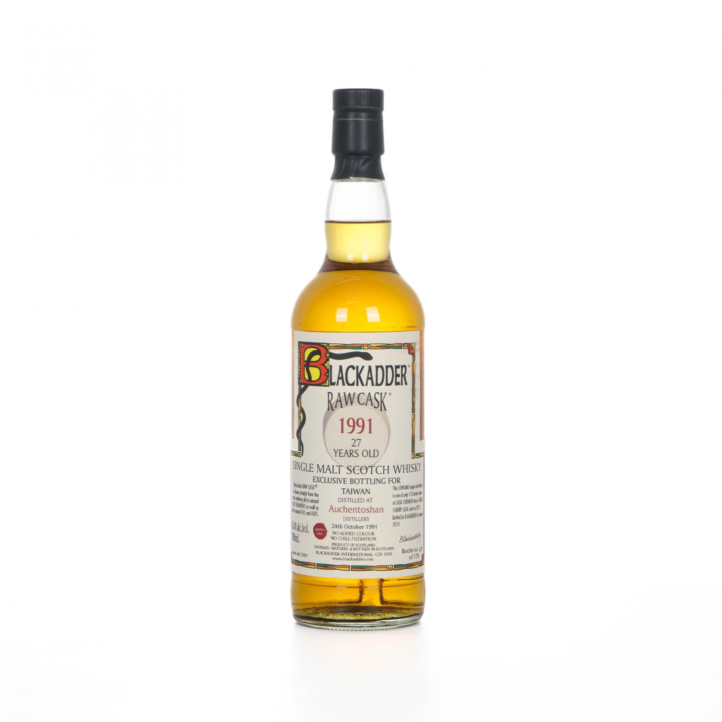 Auchentoshan 欧肯特轩 27年 1991-2019 黑蛇 雪莉单桶