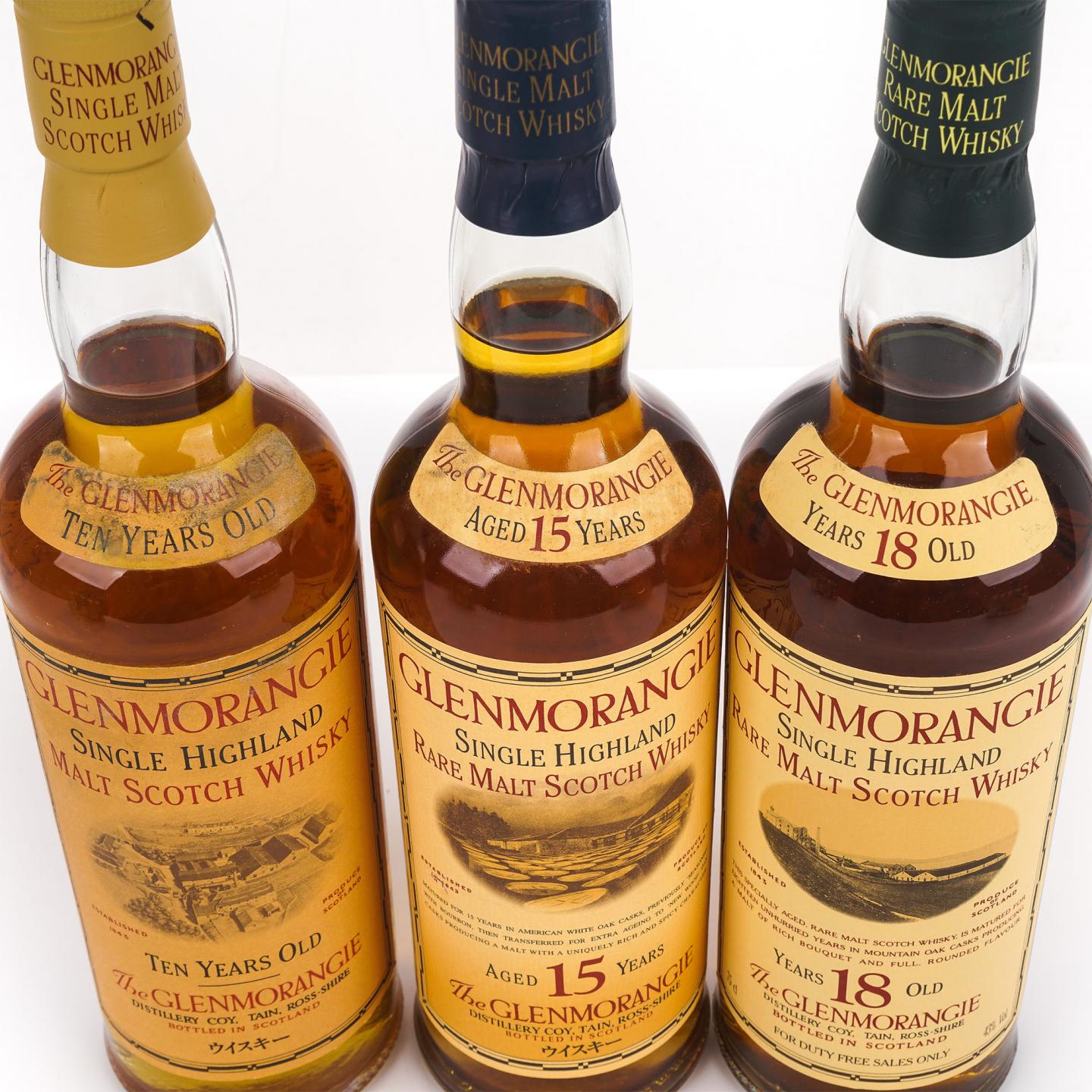 Glenmorangie 格兰杰 10/15/18年 3瓶组