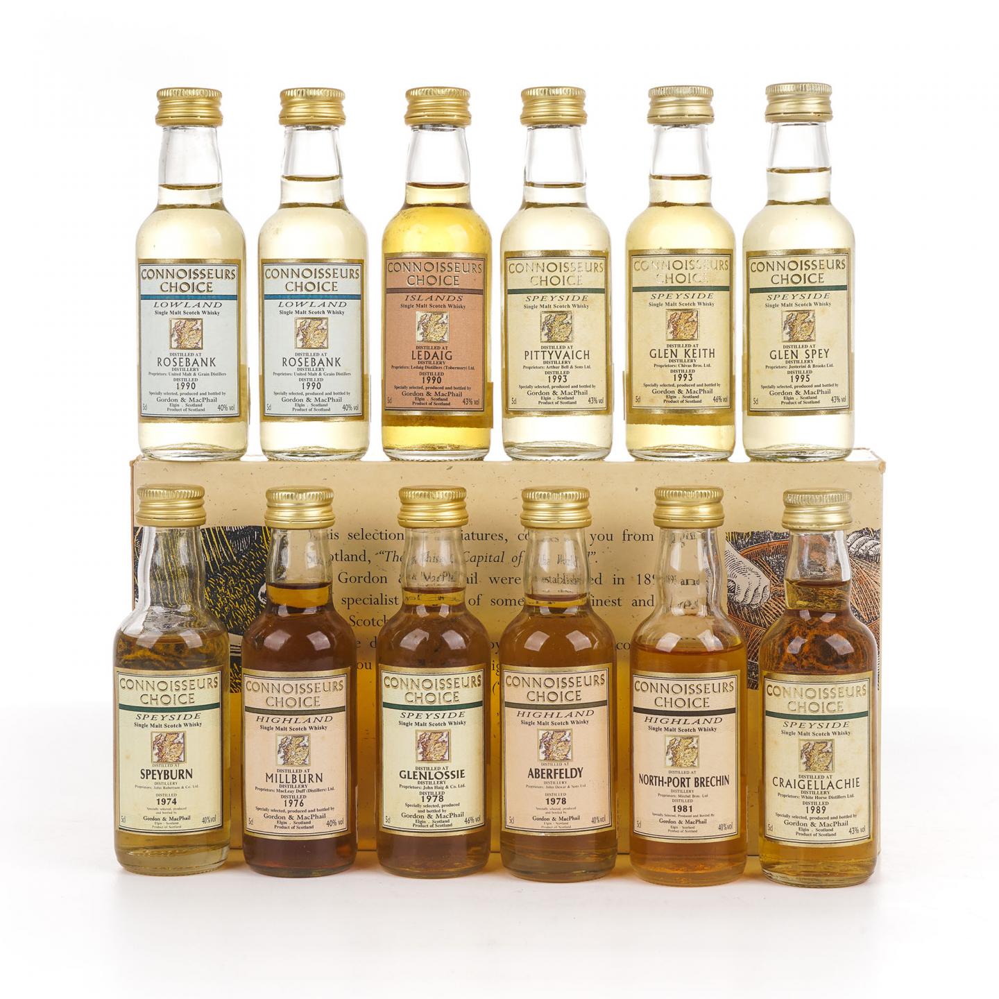 【酒版】苏格兰单一麦芽威士忌 GM 地图标 12瓶组*50ml
