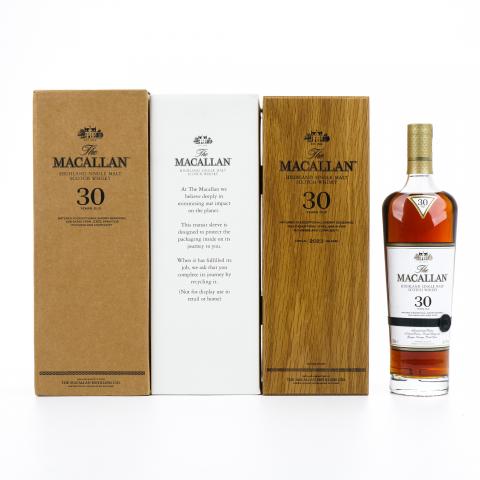 【附X光图】Macallan 麦卡伦 30年 2023 雪莉桶 黑腰带 木盒